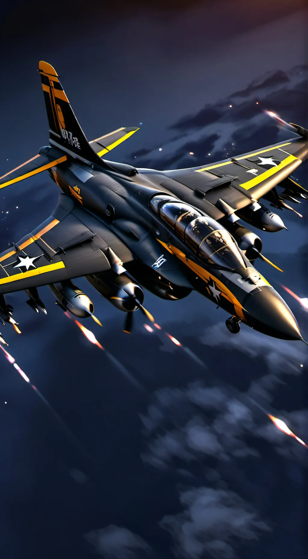 ai character: F-4 phantom  background