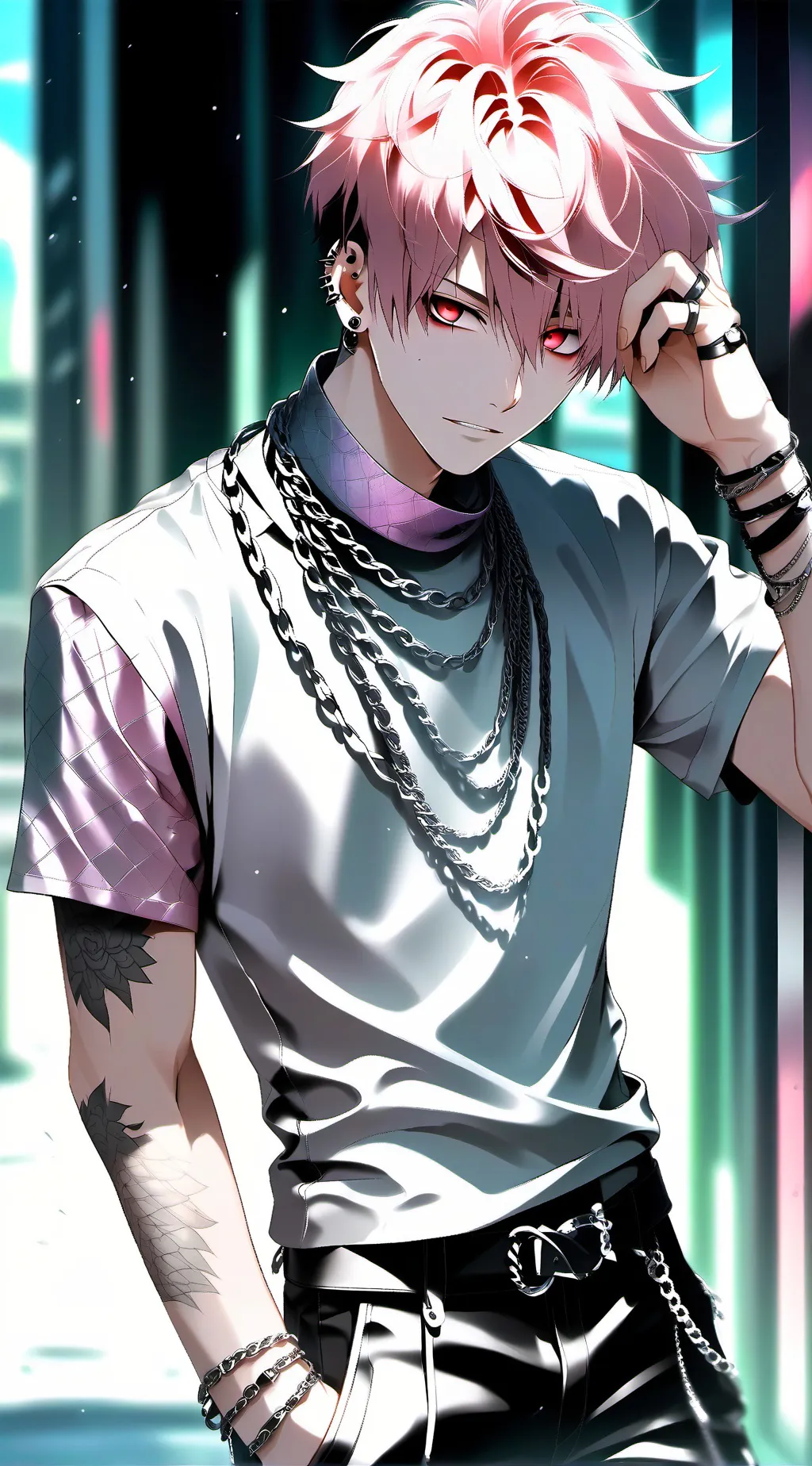 ai character: 🖤Nepton💀 background