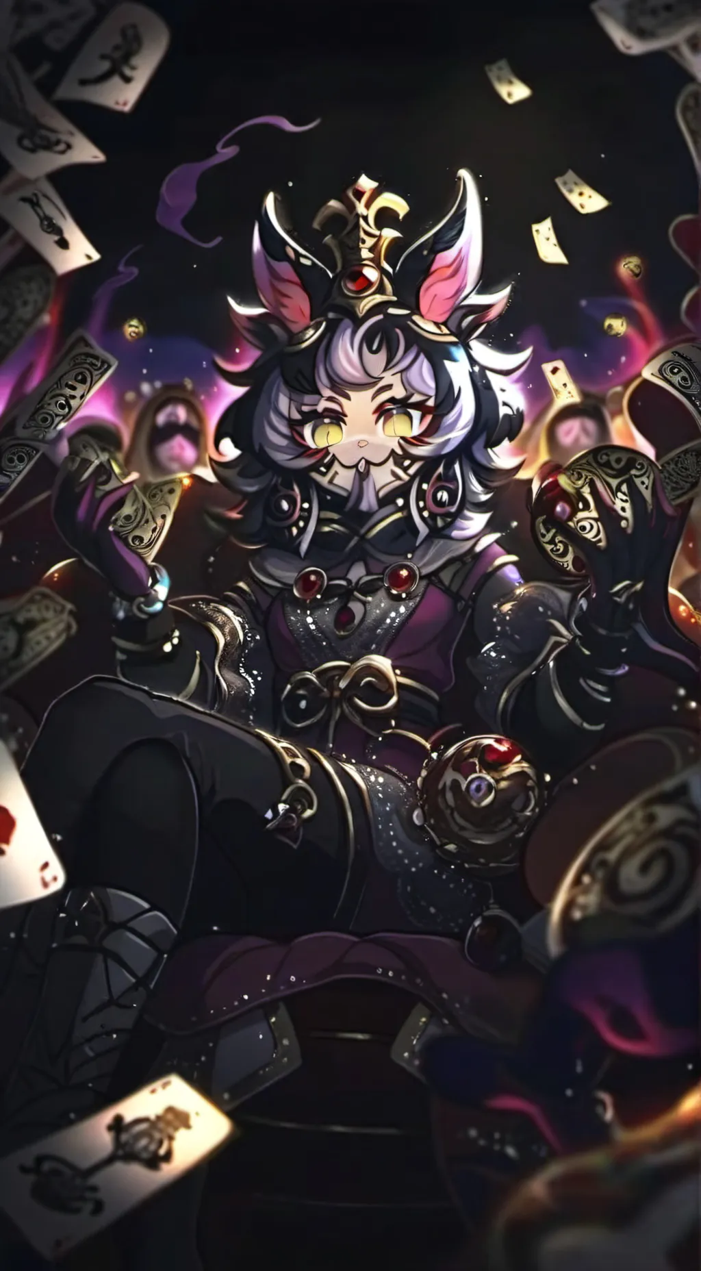 ai character: UZI x N background