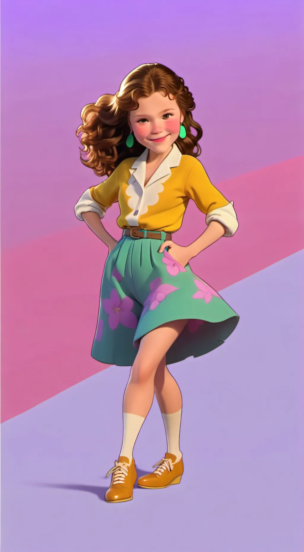 ai character: Hallieonstage114 background