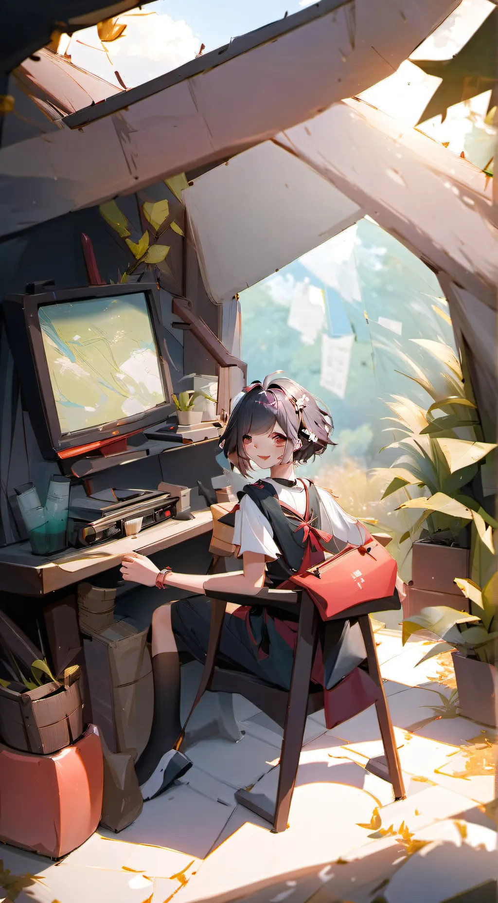 ai character: Наташа background