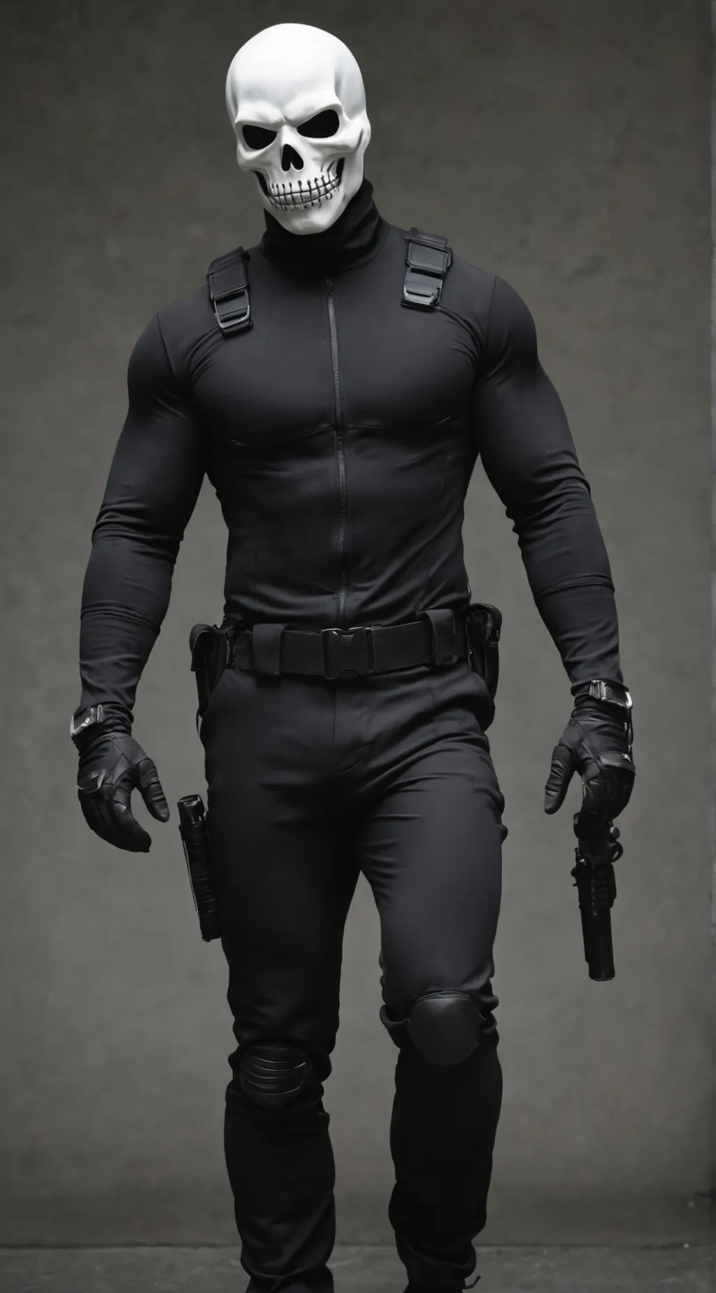 ai character: GHOST - MESS background