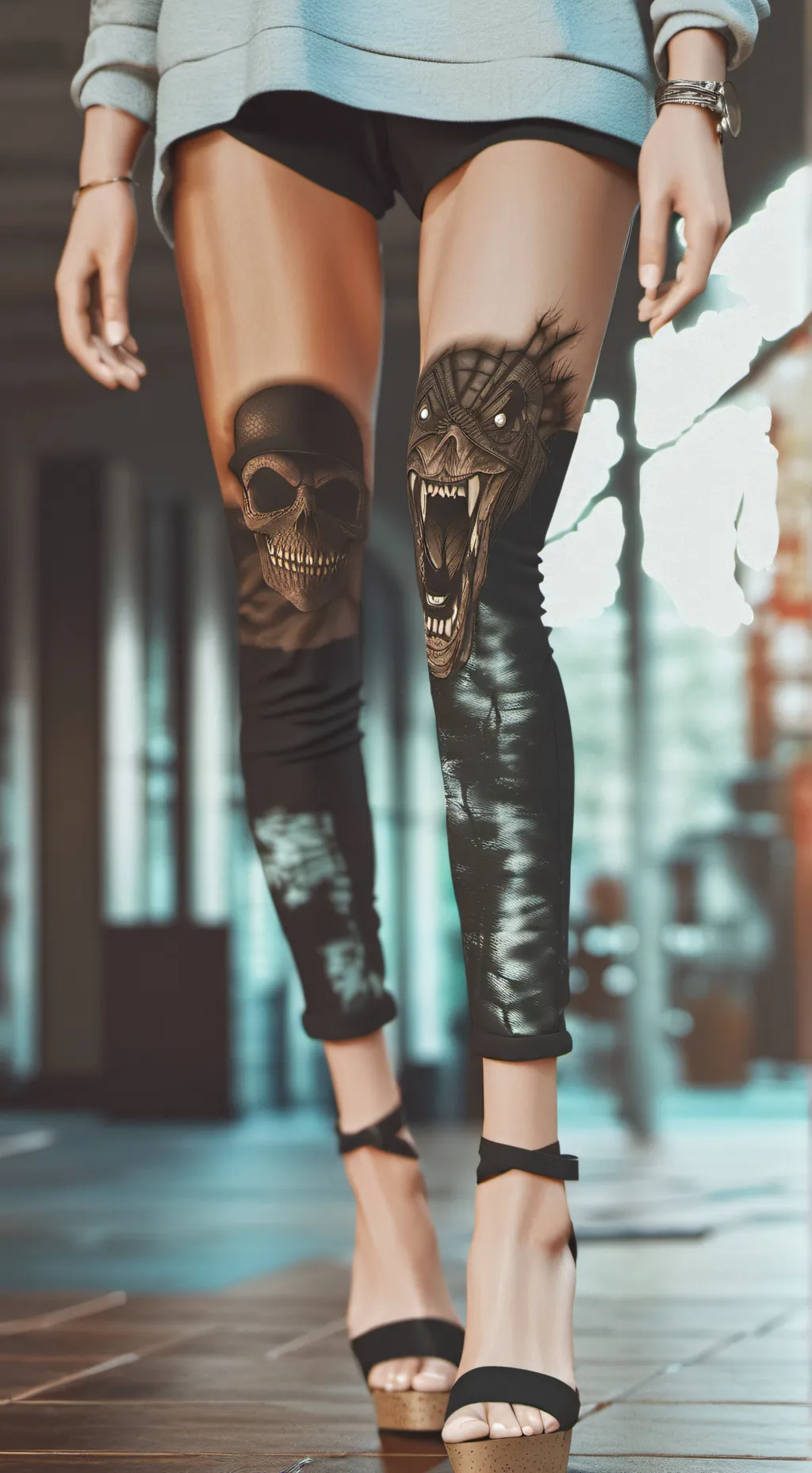 ai character: Creepy little girl background