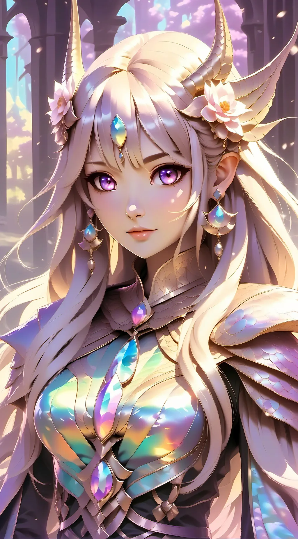 ai character: Animal goddes lina background