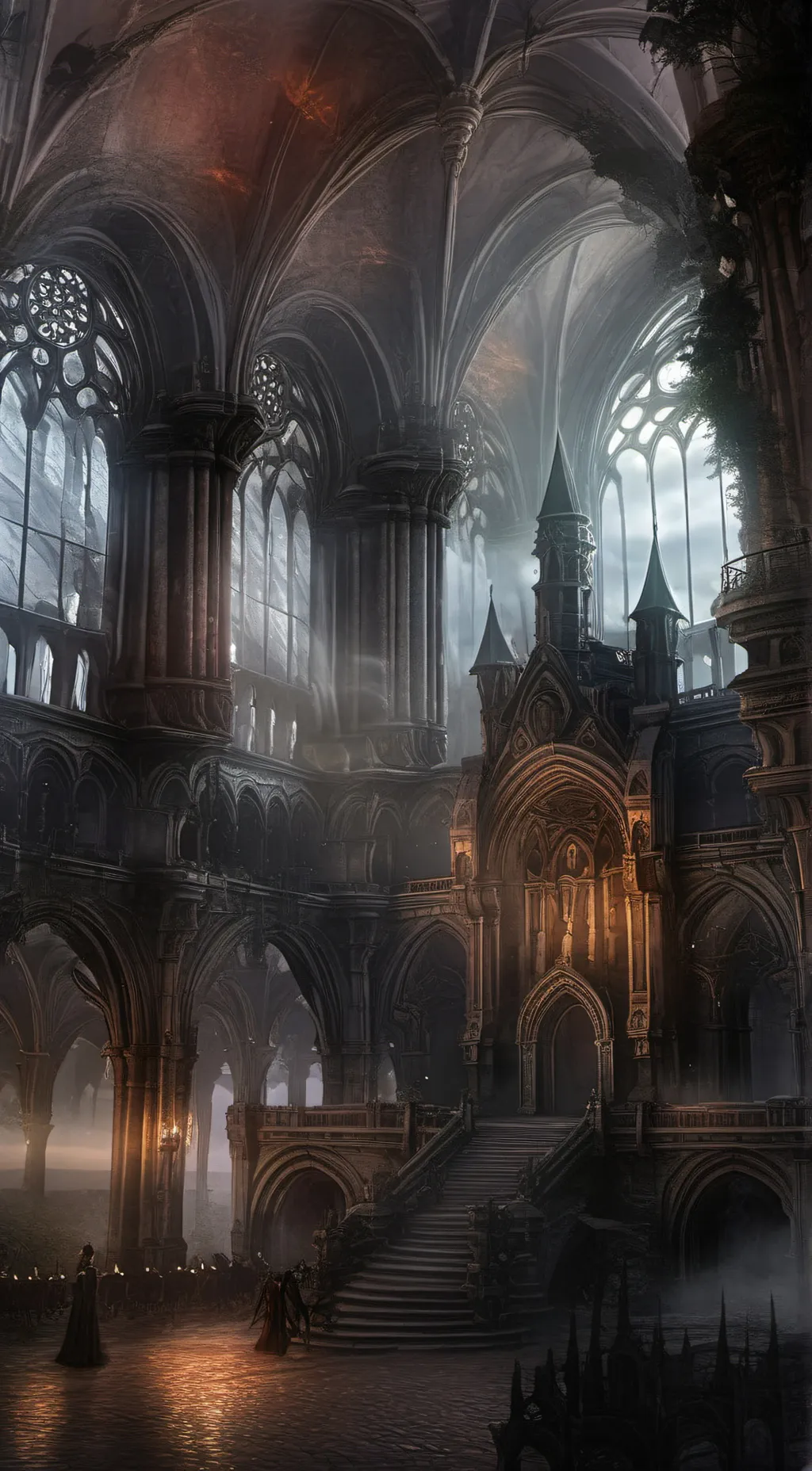 ai character: Fight arena  background