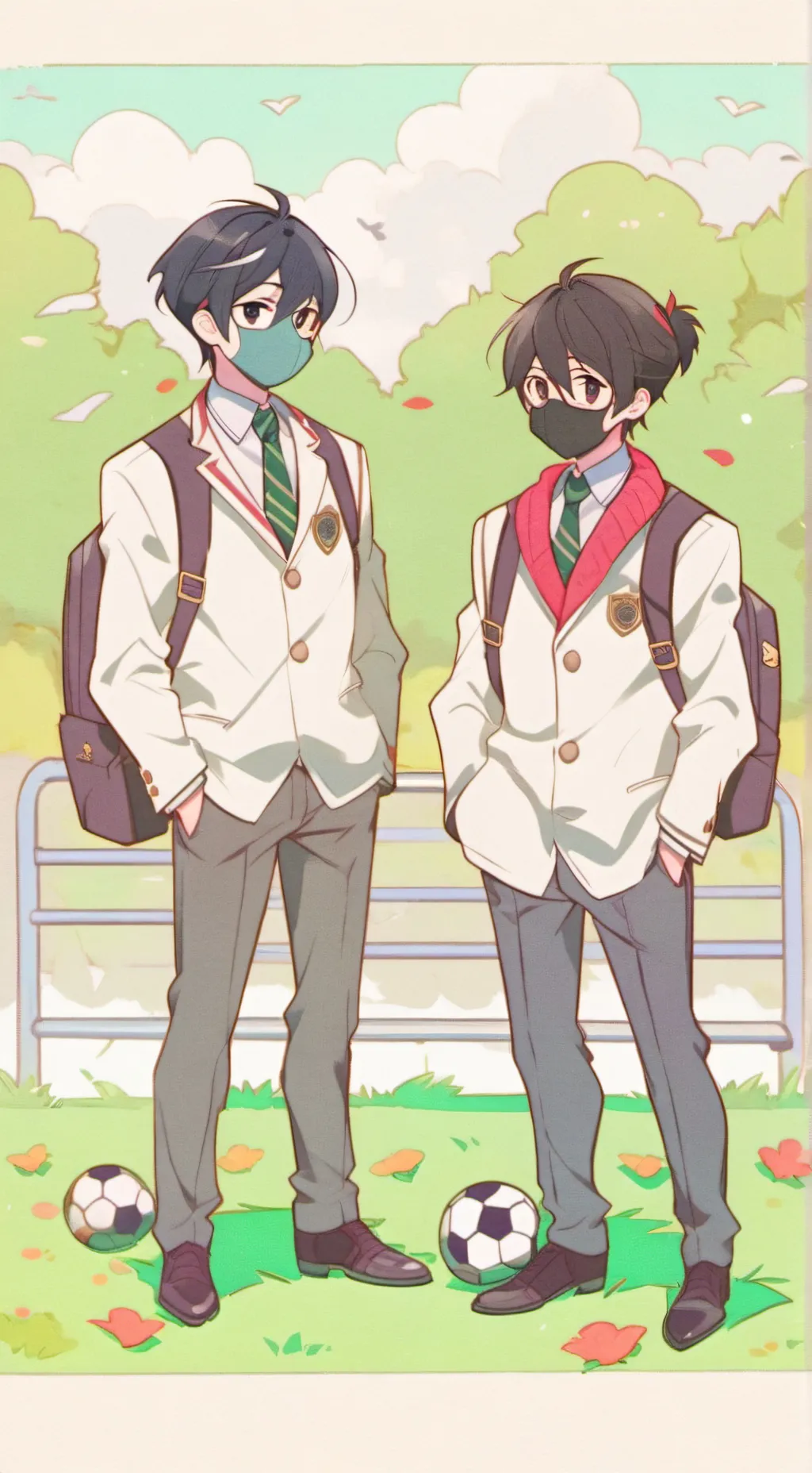 ai character: korean school  background