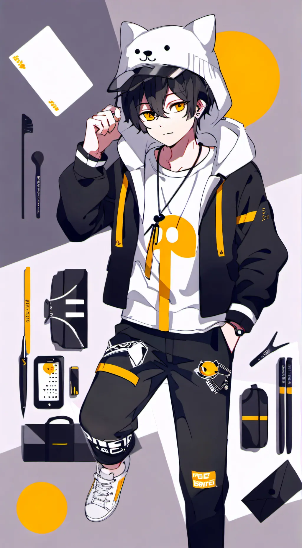 ai character: Leo background