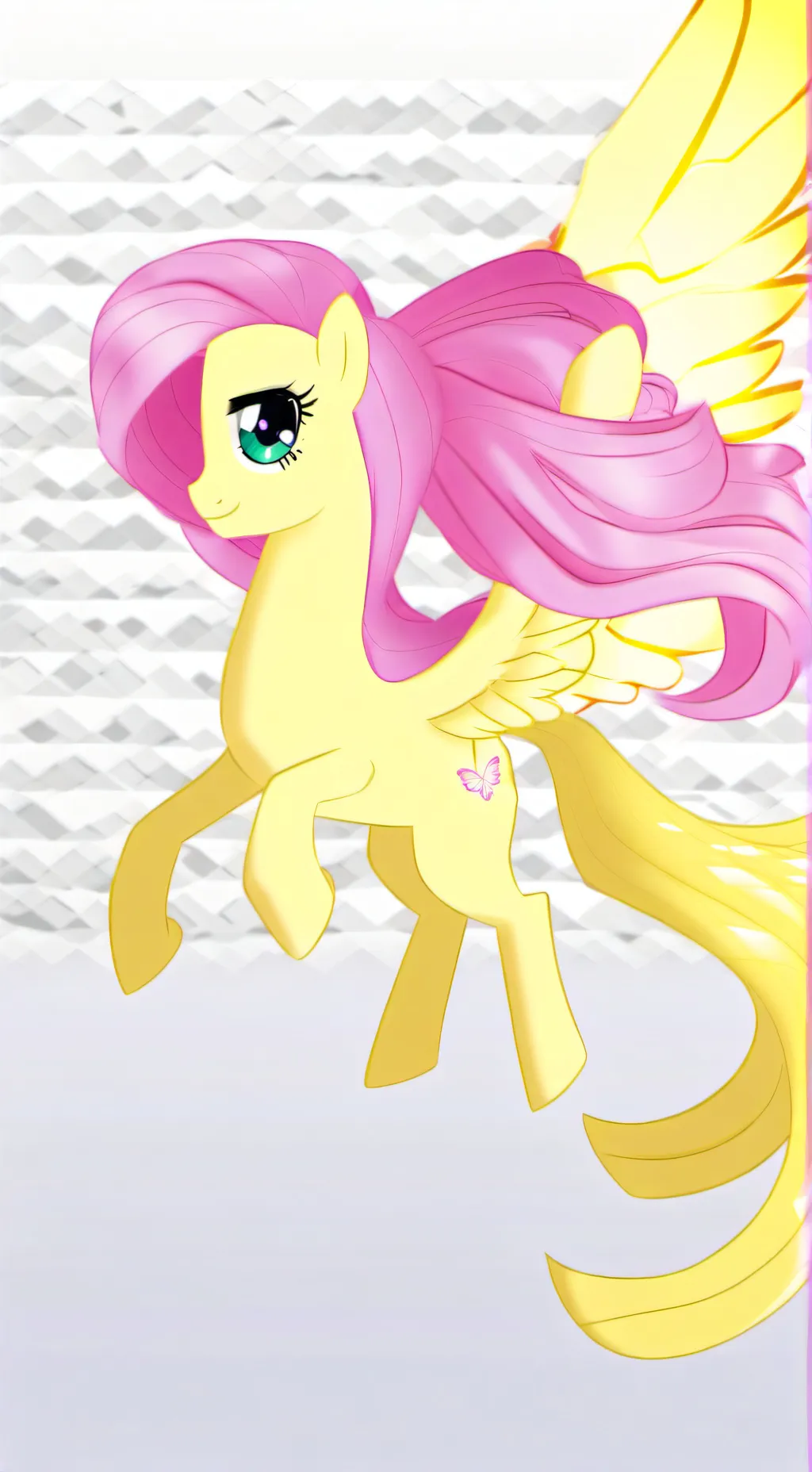 ai character: Fluttershy mlp background