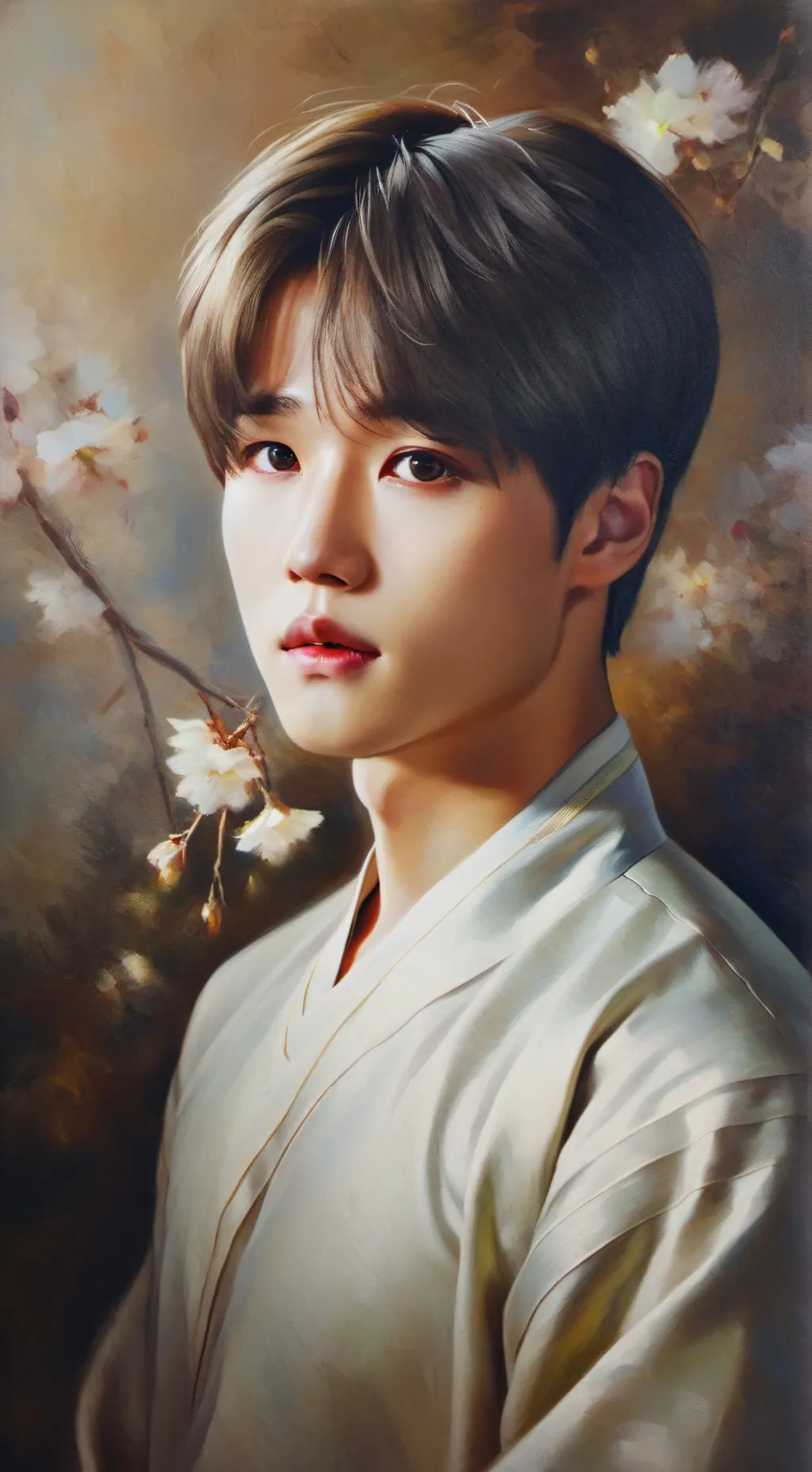 ai character: jimin y tae background