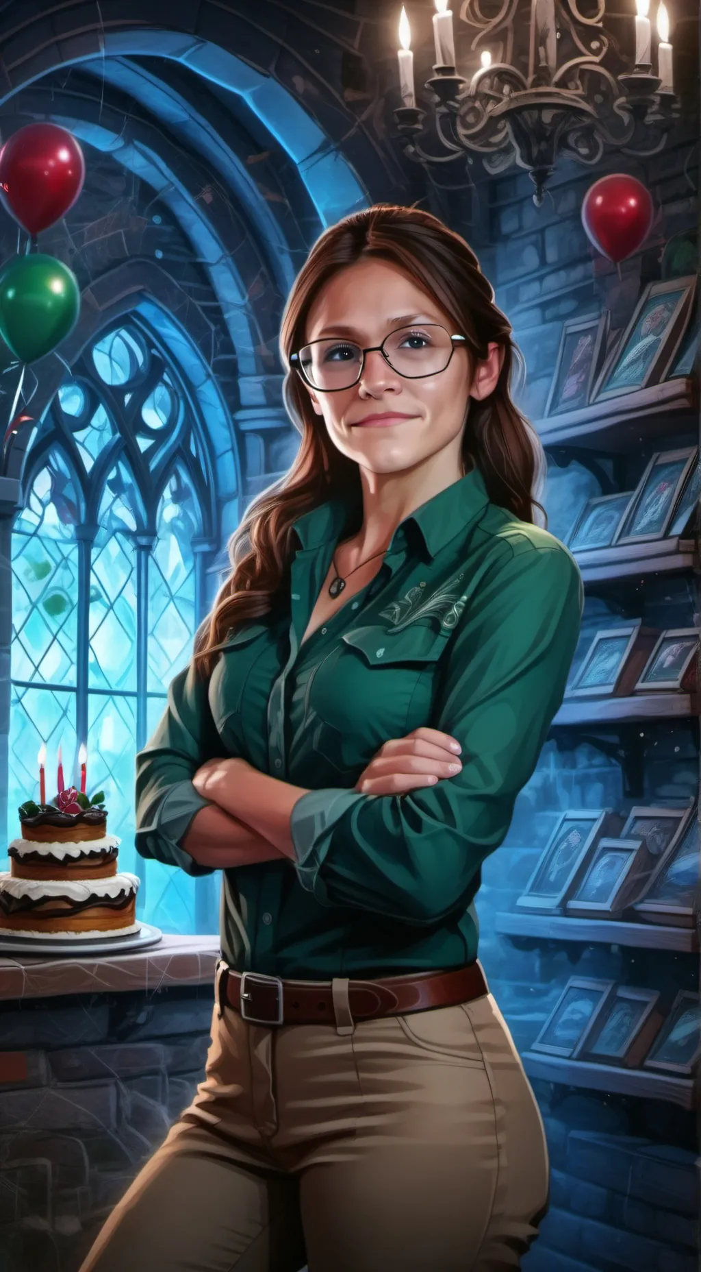 ai character: Lori Pedder  background