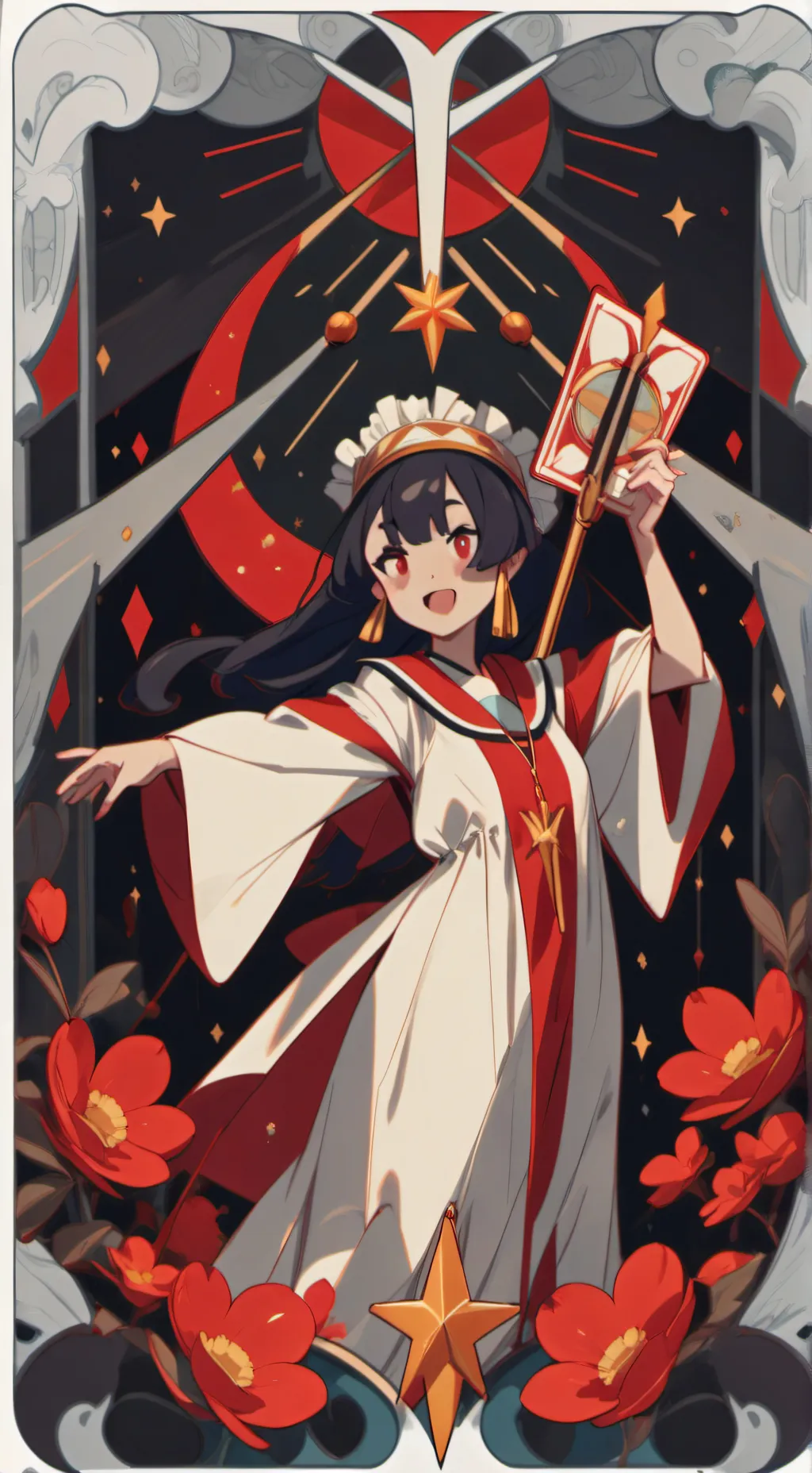 ai character: miss Elaine background