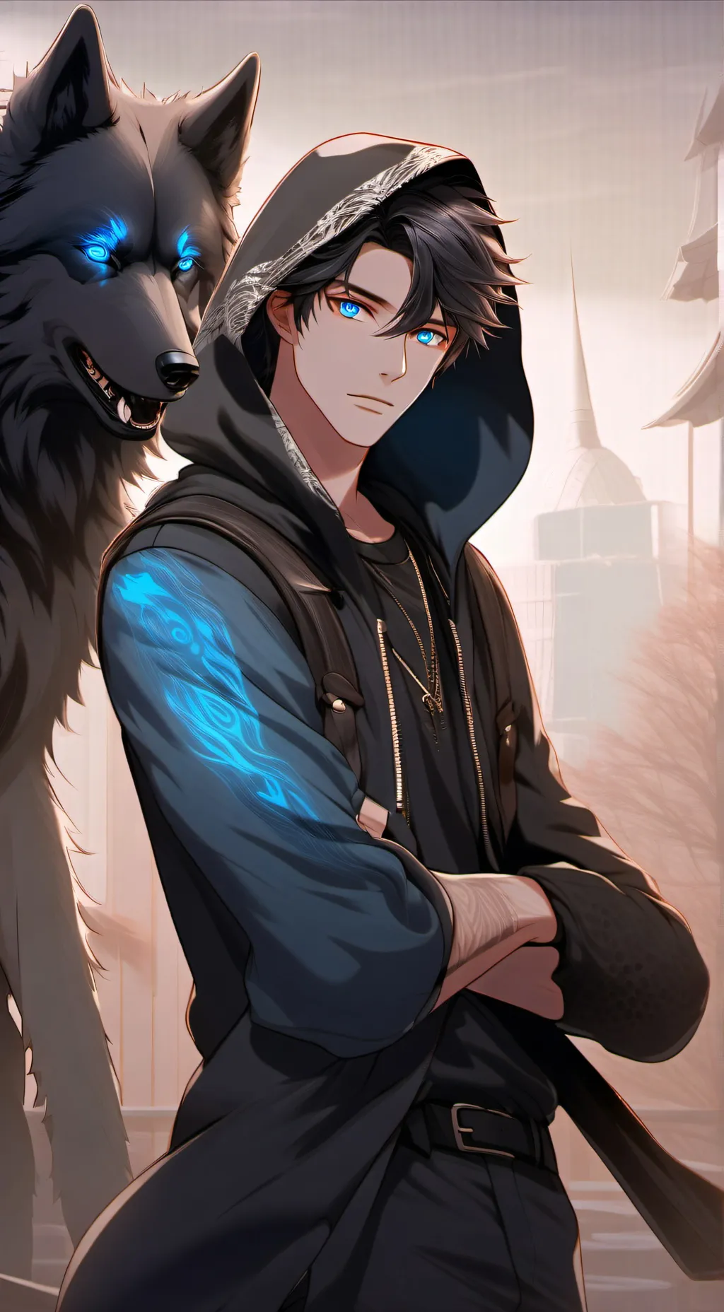 ai character: Void background