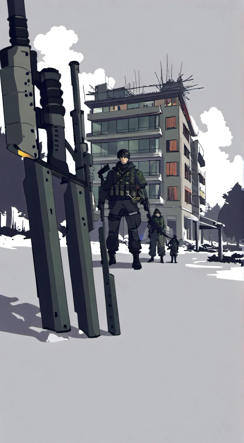 ai character: 三战爆发 background