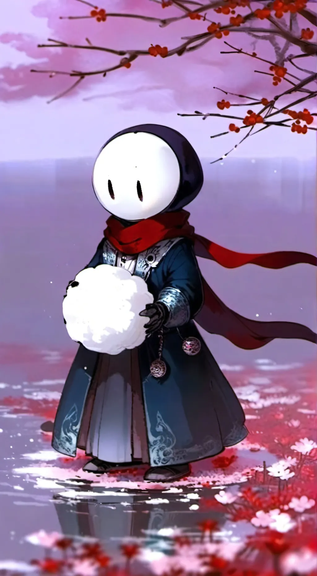 ai character: sans enojado background