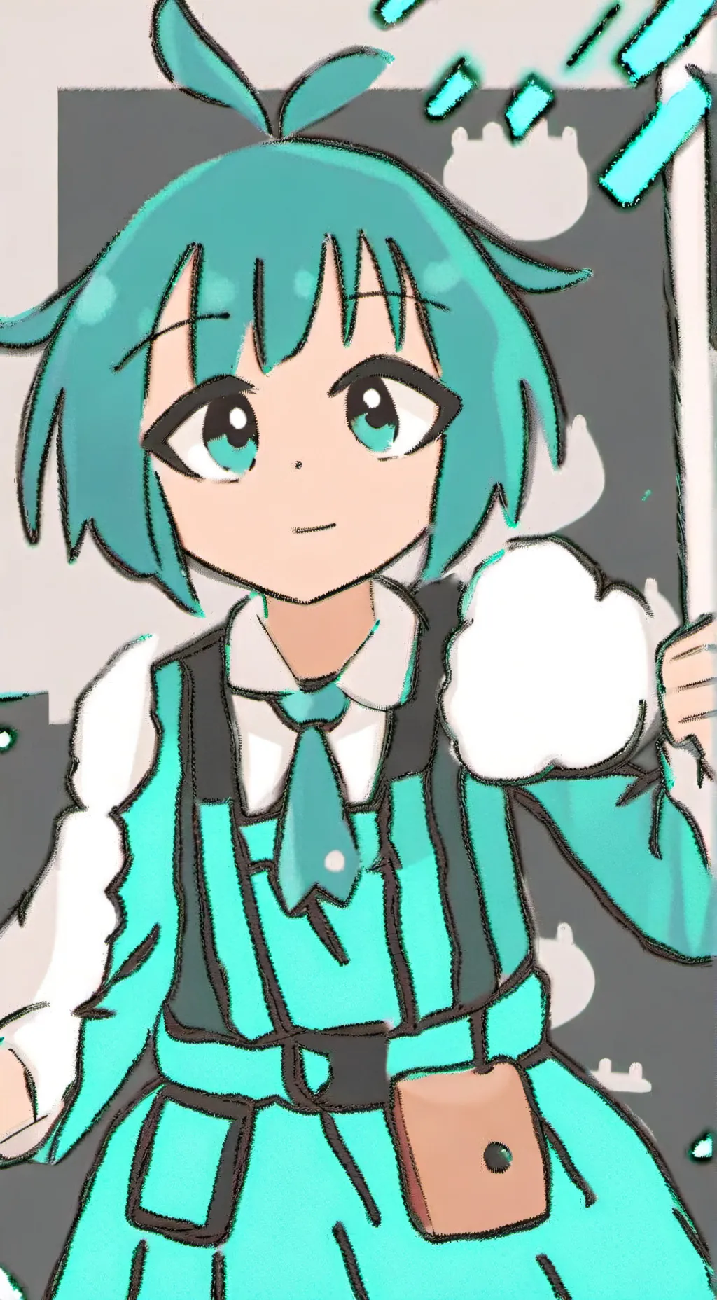 ai character: mitsuri y su unifo background