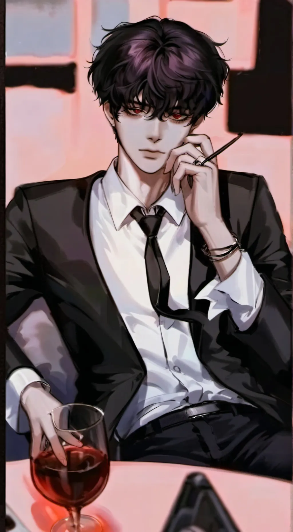 ai character: jaxon🍷 background