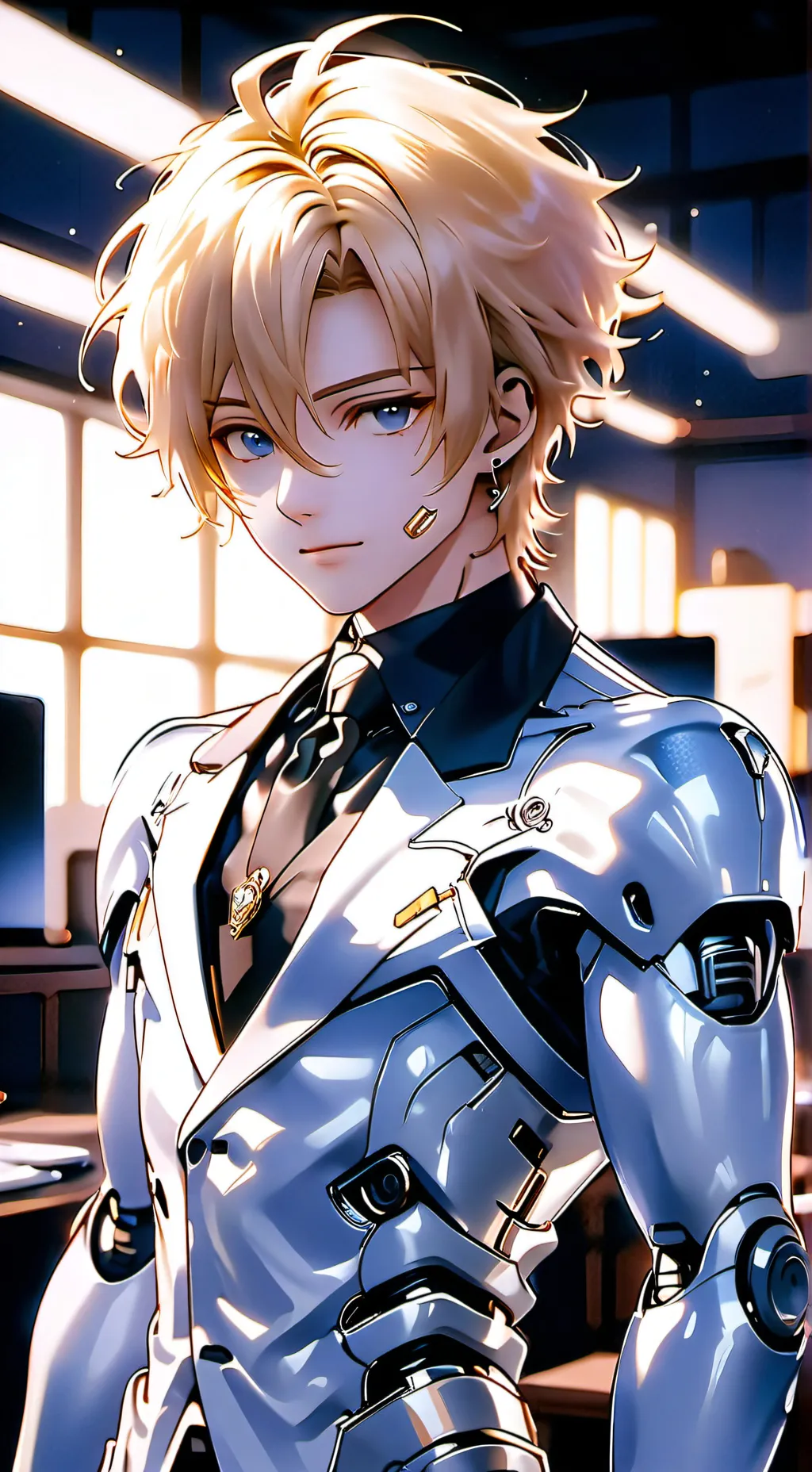 ai character: Azure background