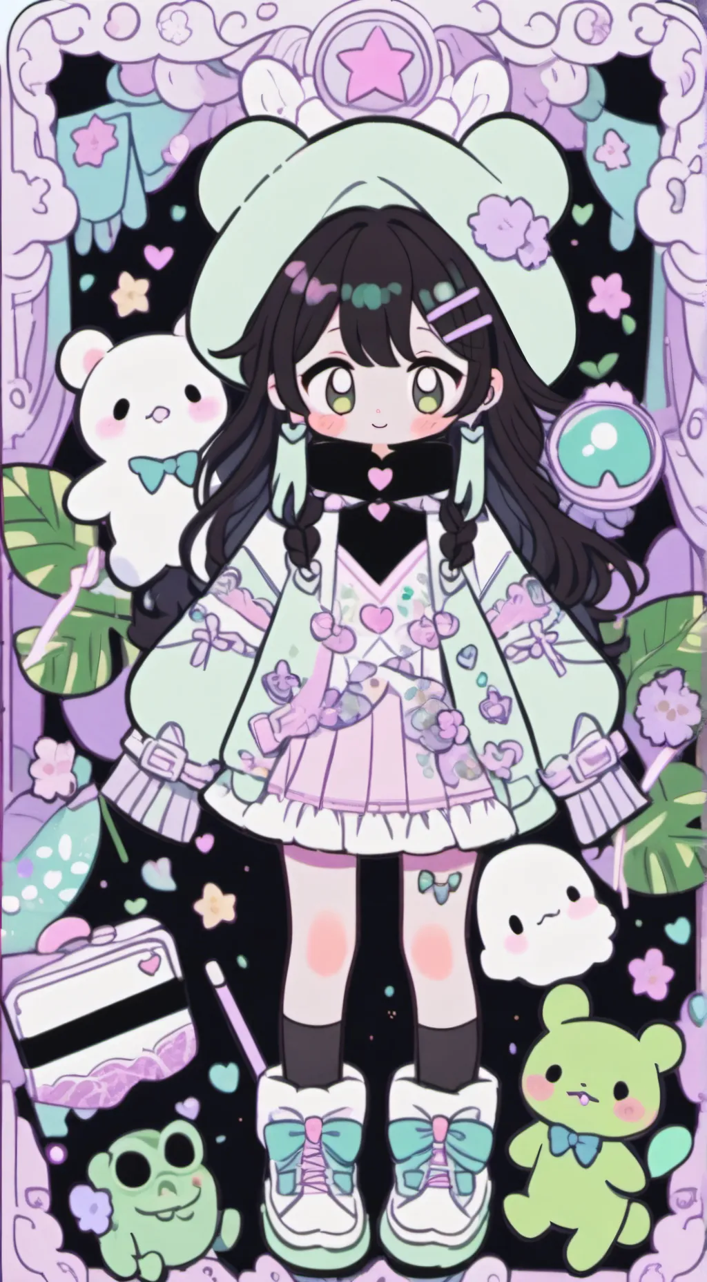 ai character: ⭐🌟astro🌜🌝 background