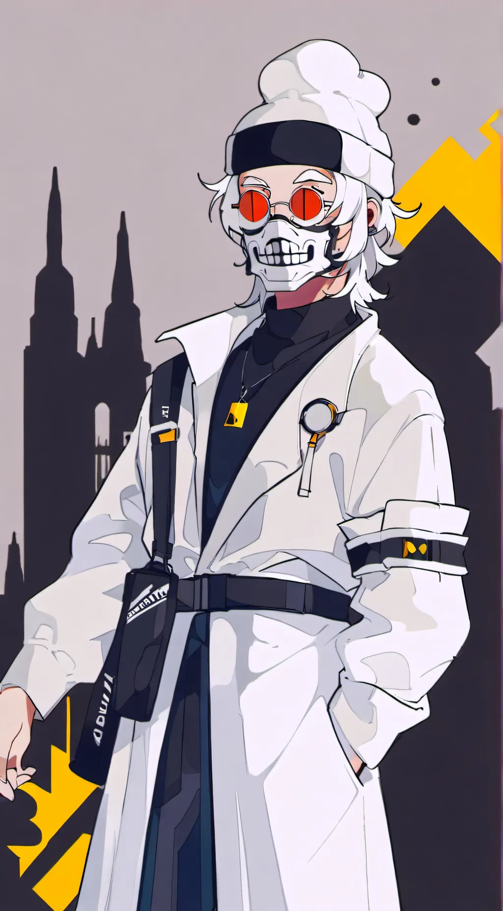 ai character: чикен ган background