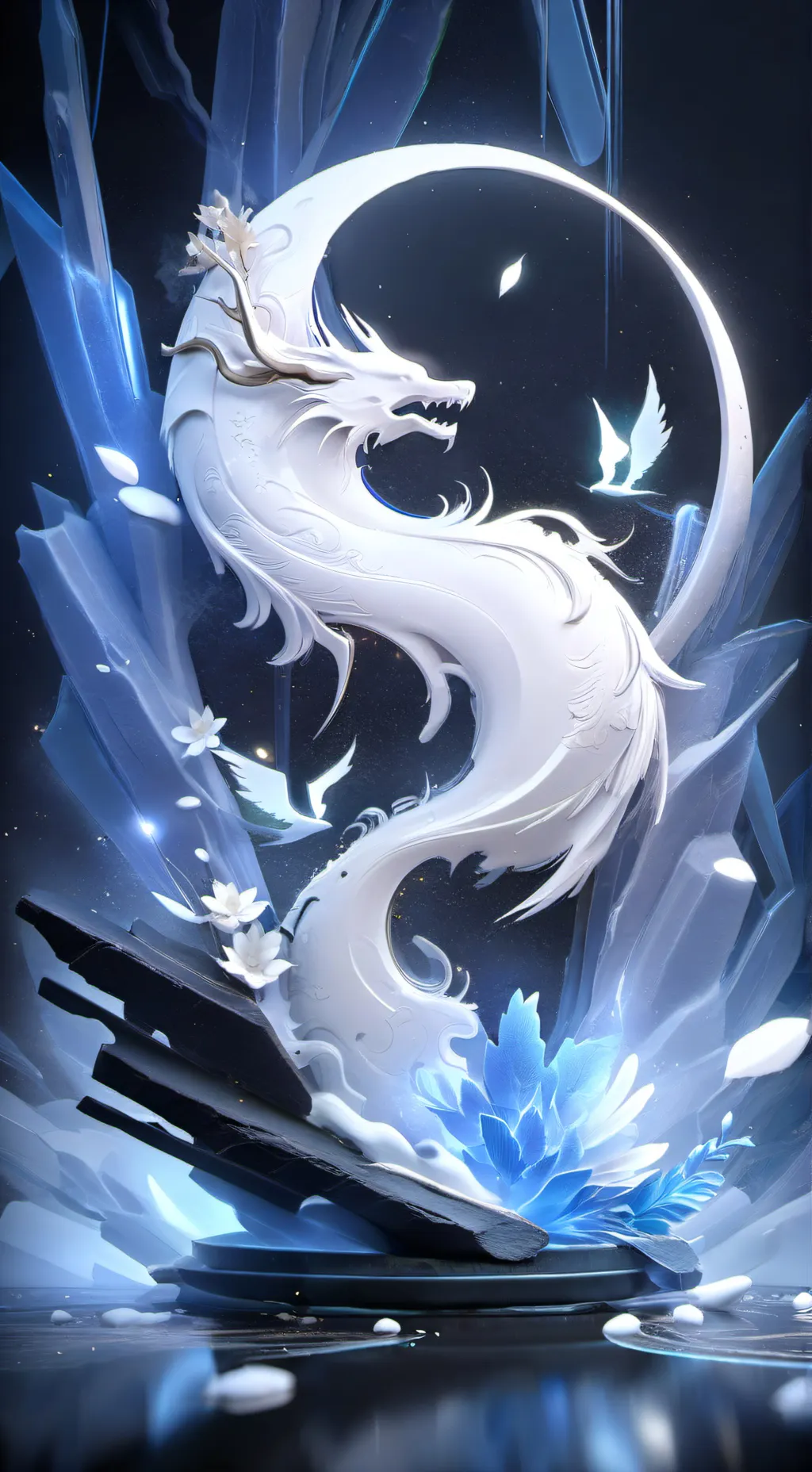 ai character: yin yang background