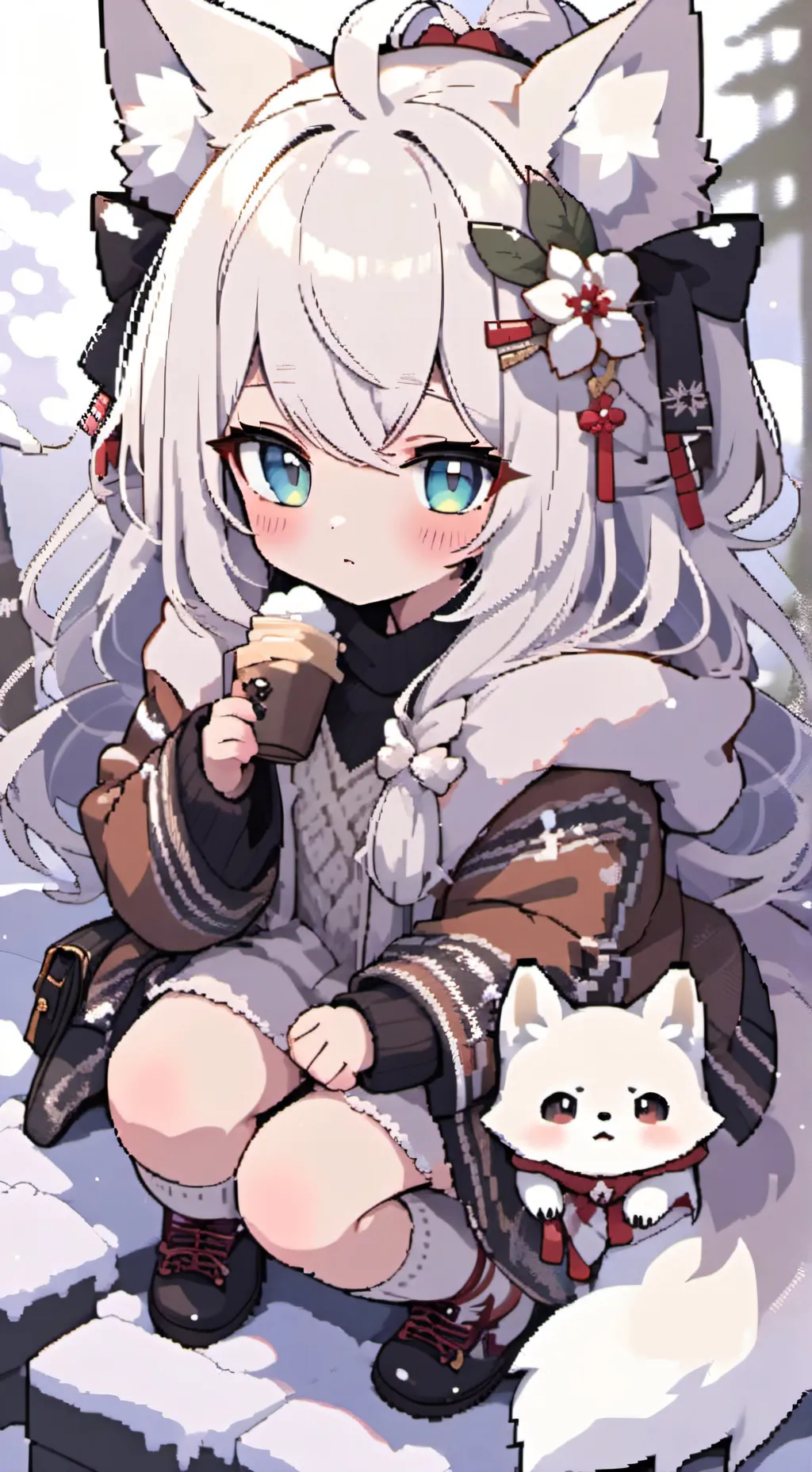 ai character: Winter Wixie background