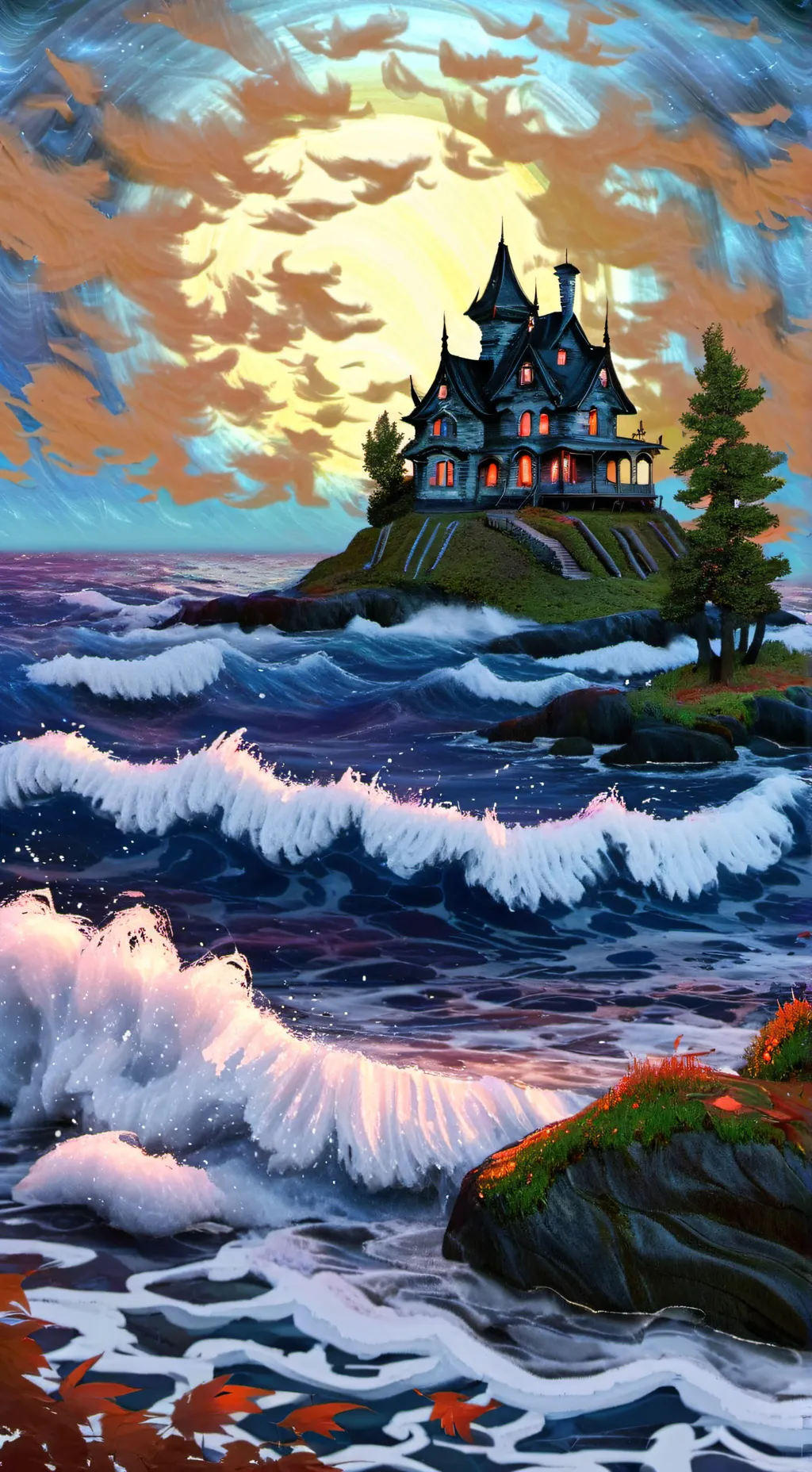 ai character: Horror Movie background