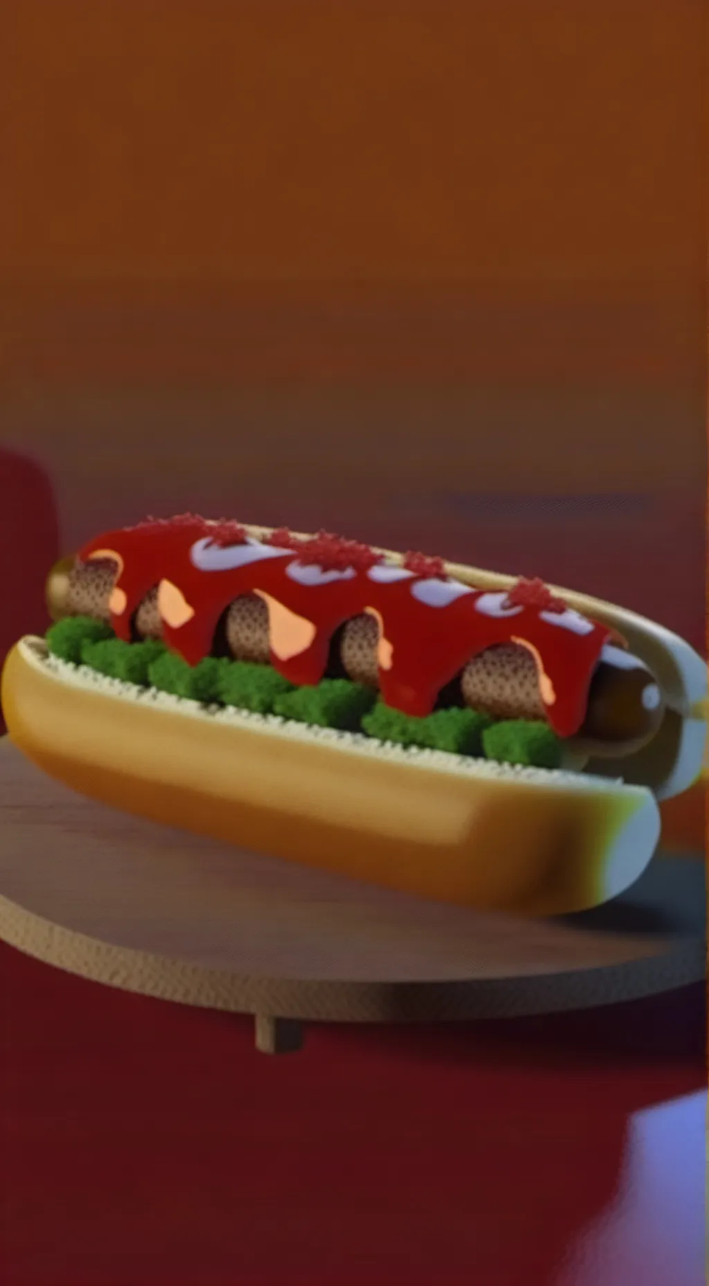 ai character: nugget <3 background