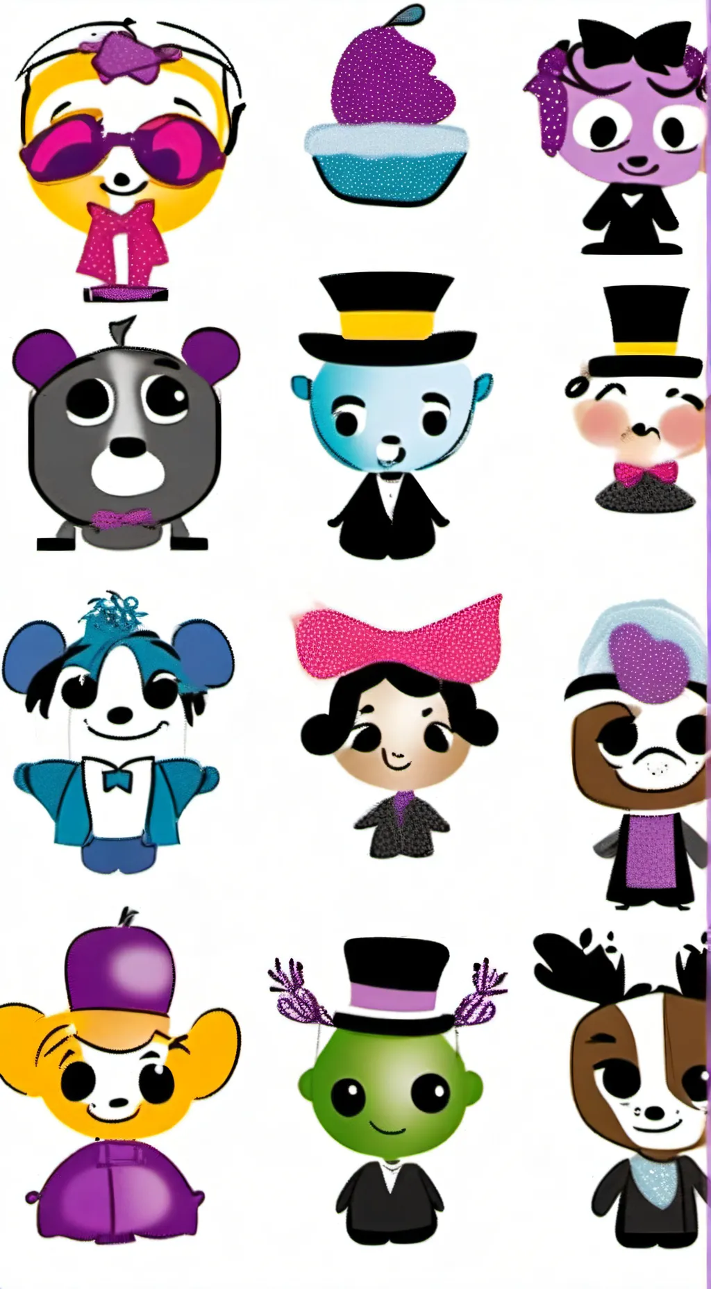 ai character: Dandy’s world  background