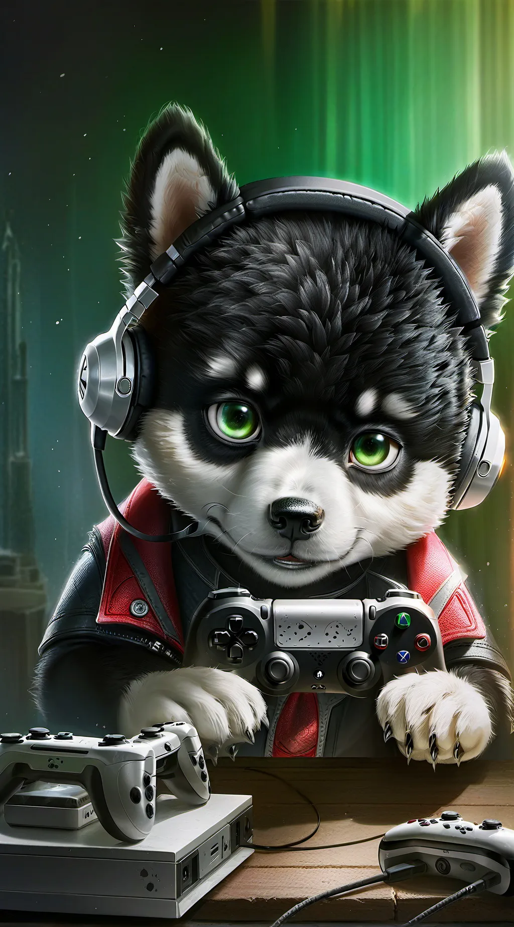 ai character: Pixelia background