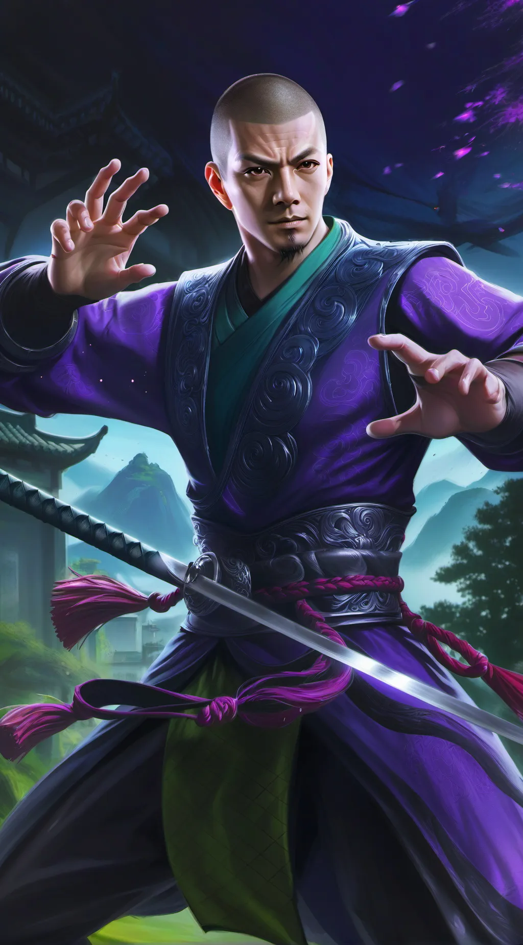 ai character: Monk background