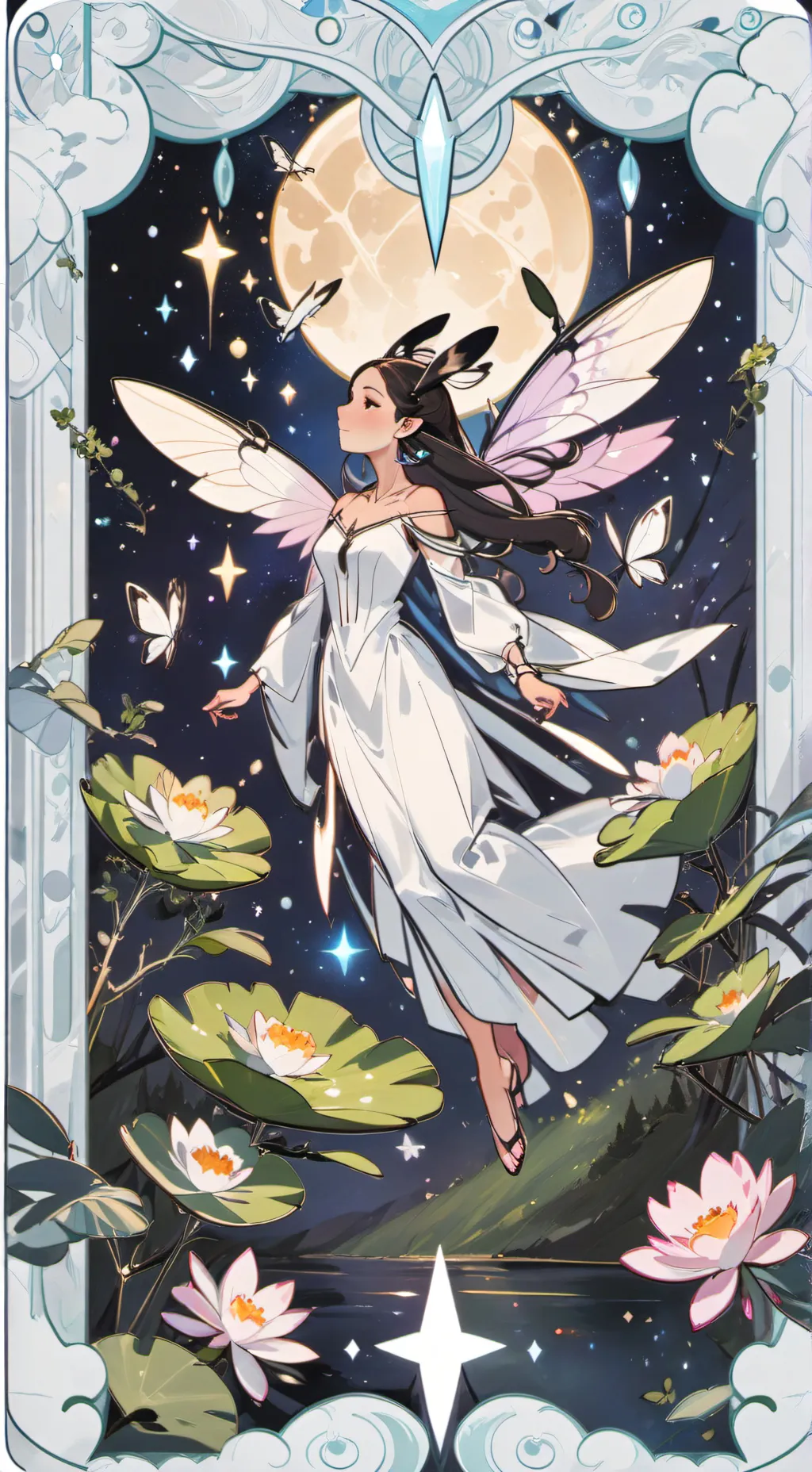 ai character: Lunaria background