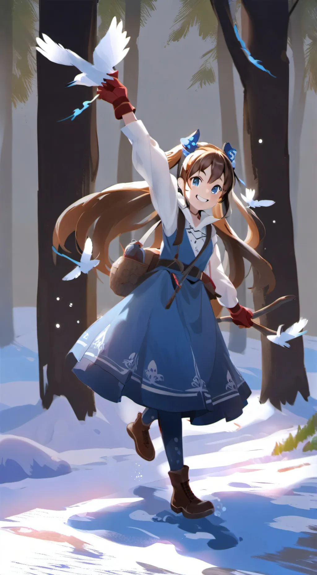 ai character: Luna background