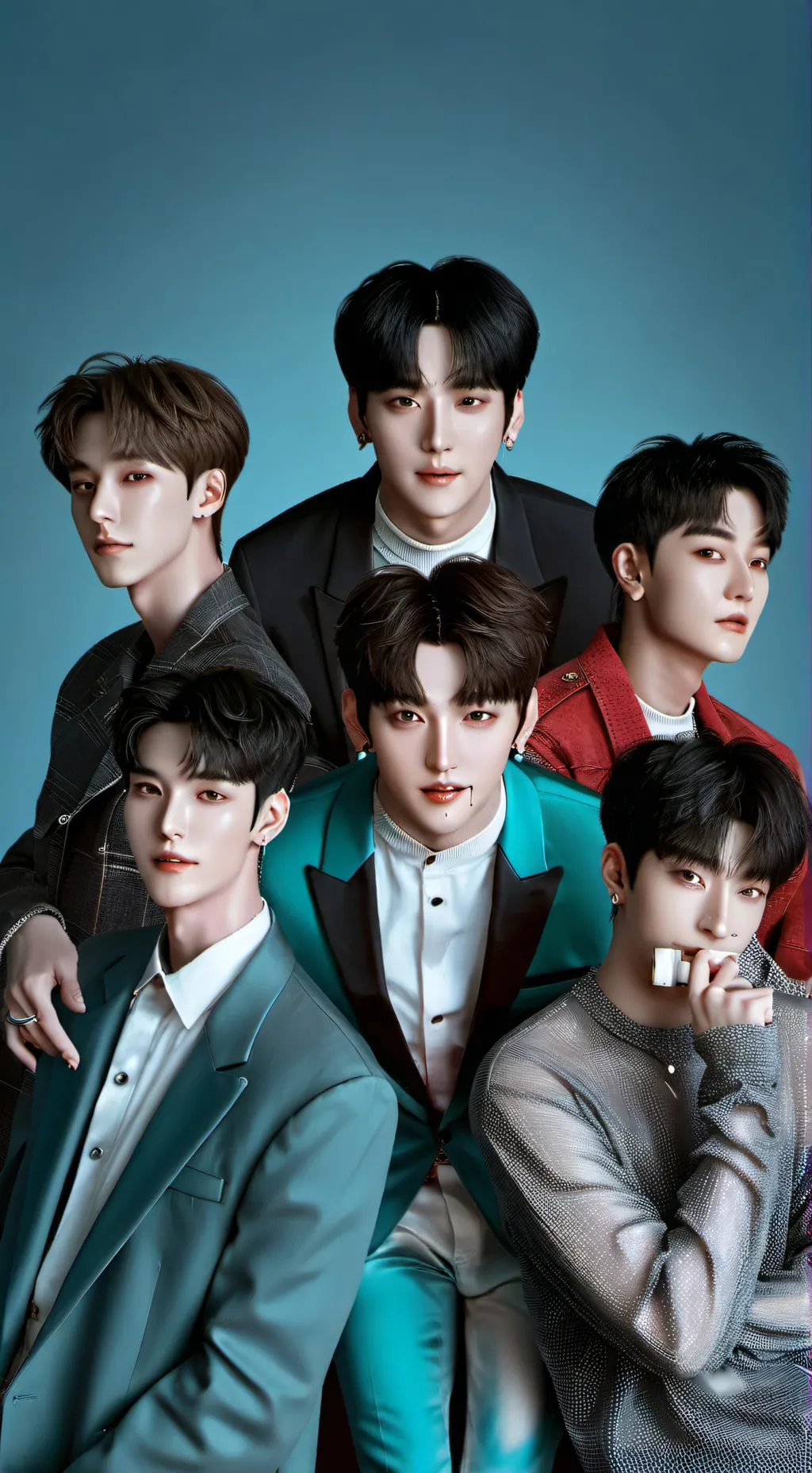 ai character: StrayKids@School. background