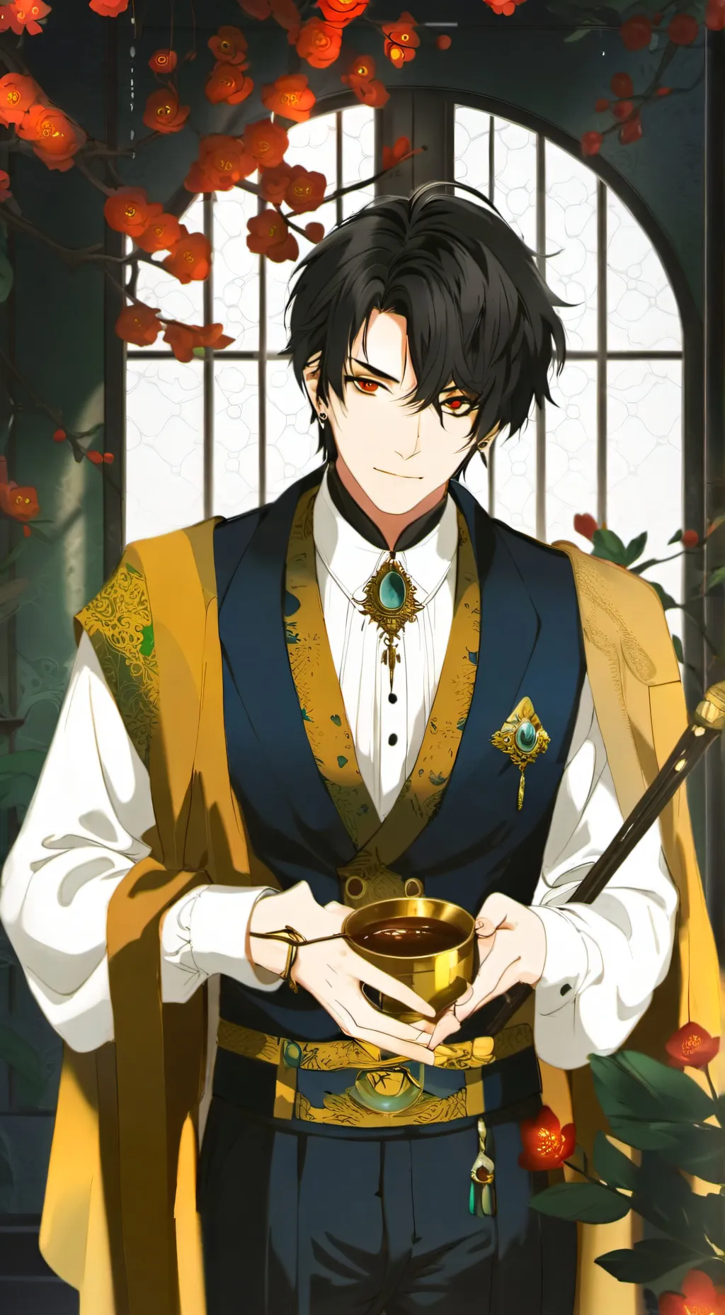 ai character: Bakugo background