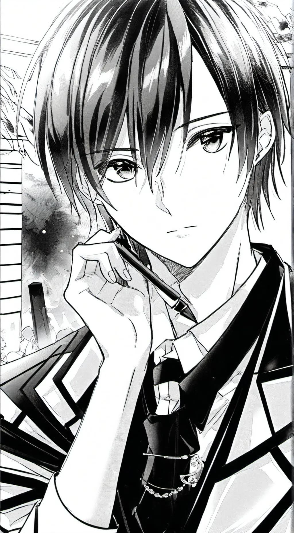 ai character: The dark romance background