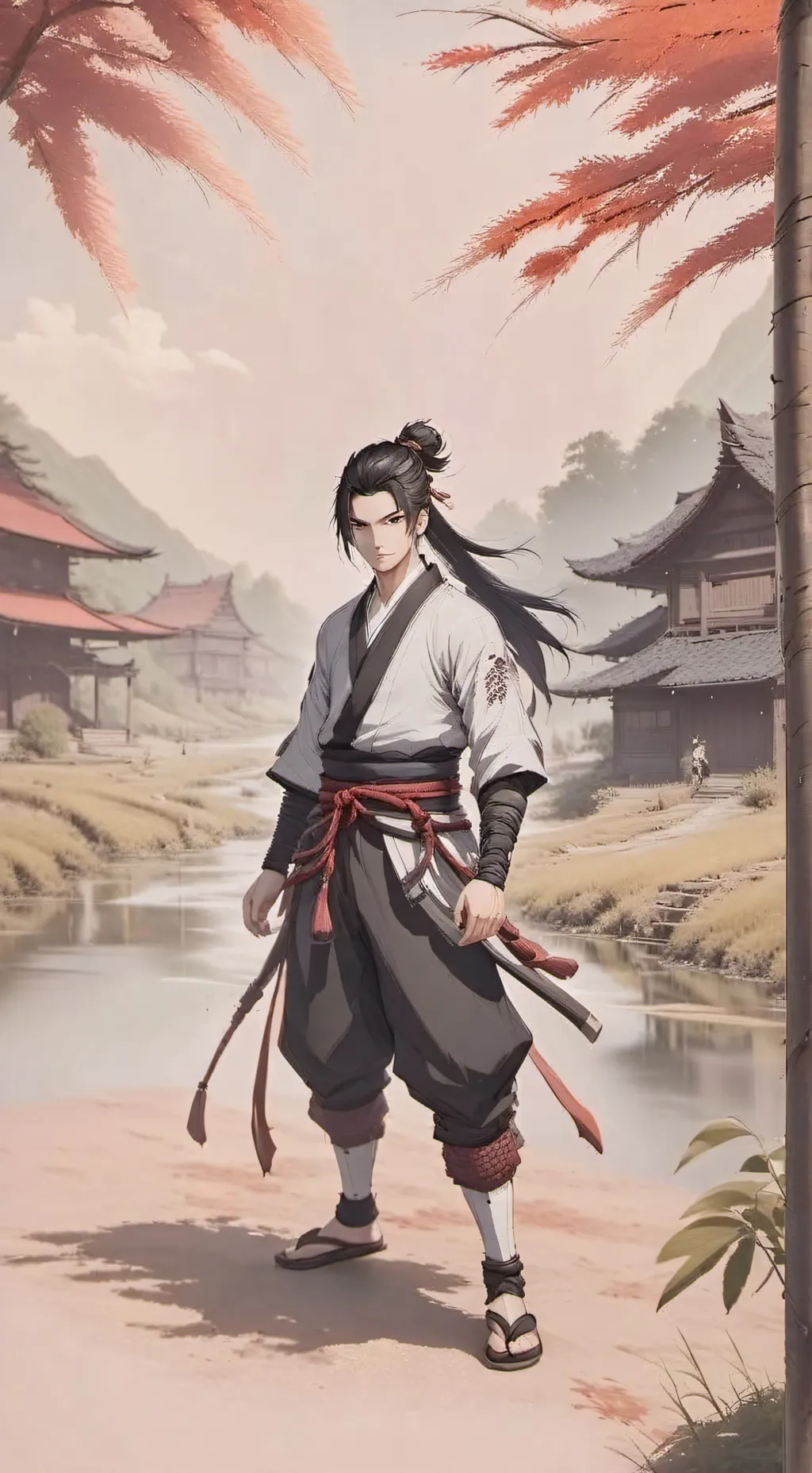 ai character: y/n vs saskue  background