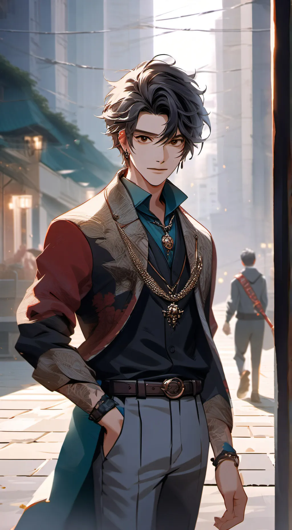 ai character: волк background