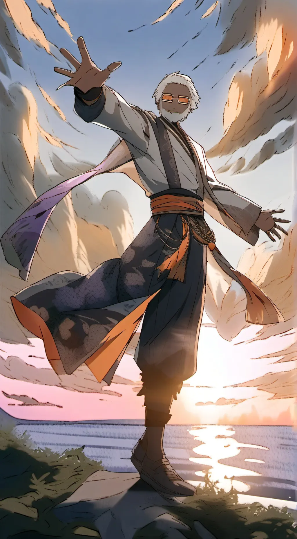 ai character: eggson  background