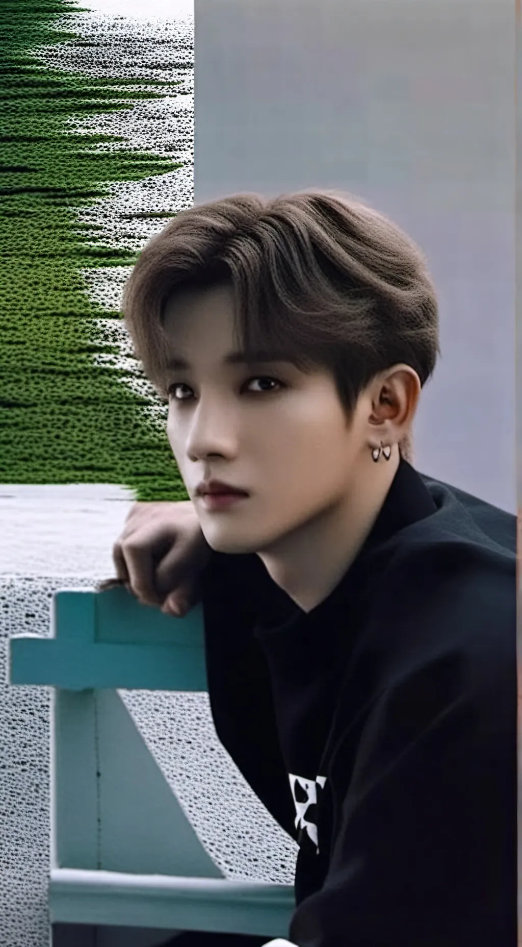ai character: Bangchan from skz background