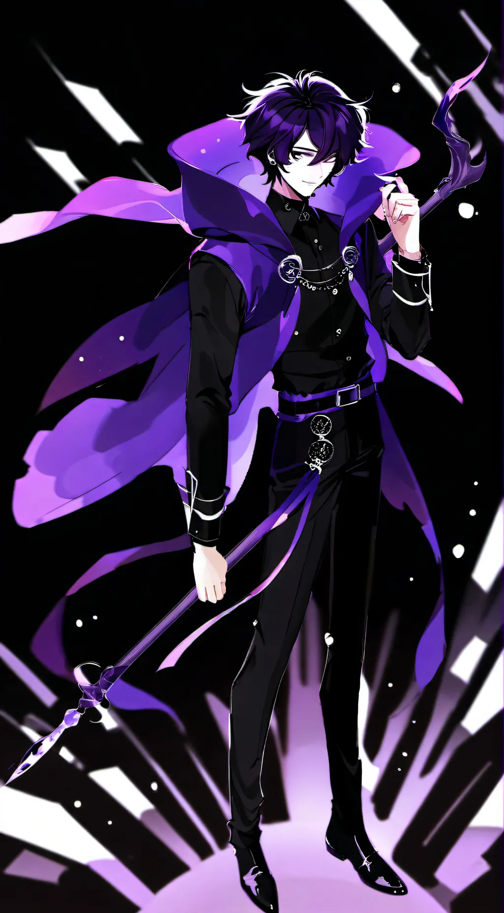 ai character: Black Sapphire background
