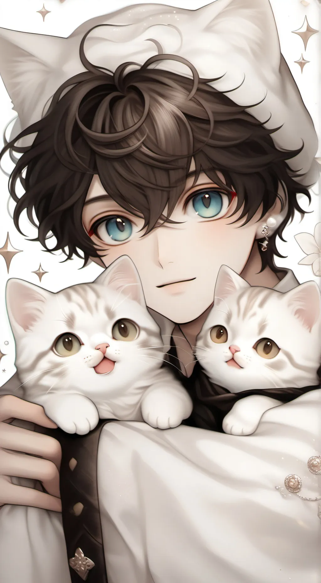 ai character: kitten  background