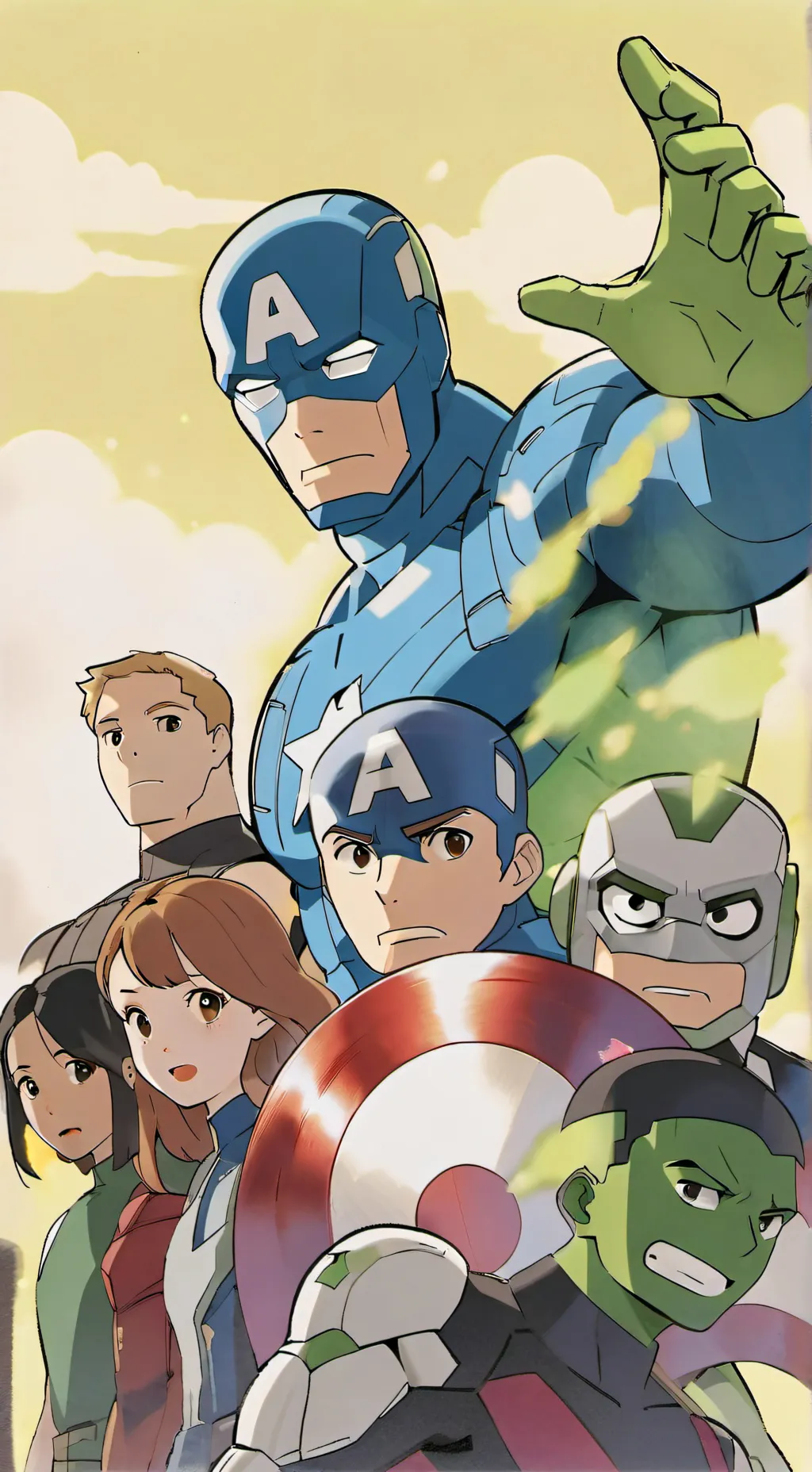 ai character: Avengers hospital background