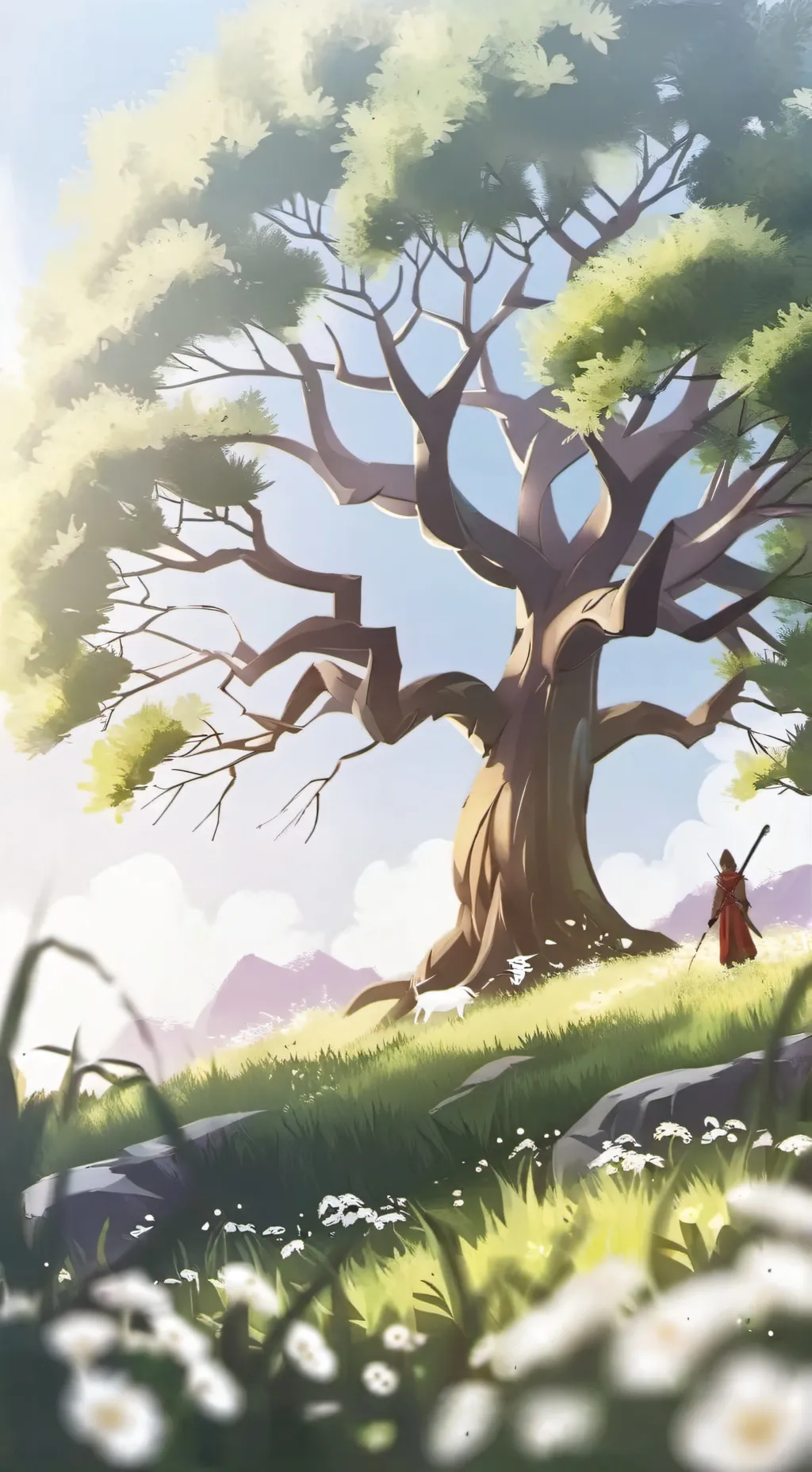 ai character: Sky and Oren background