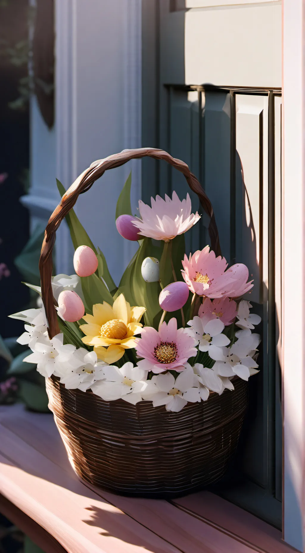 ai character: 🐰BunnyBasket🐰 background