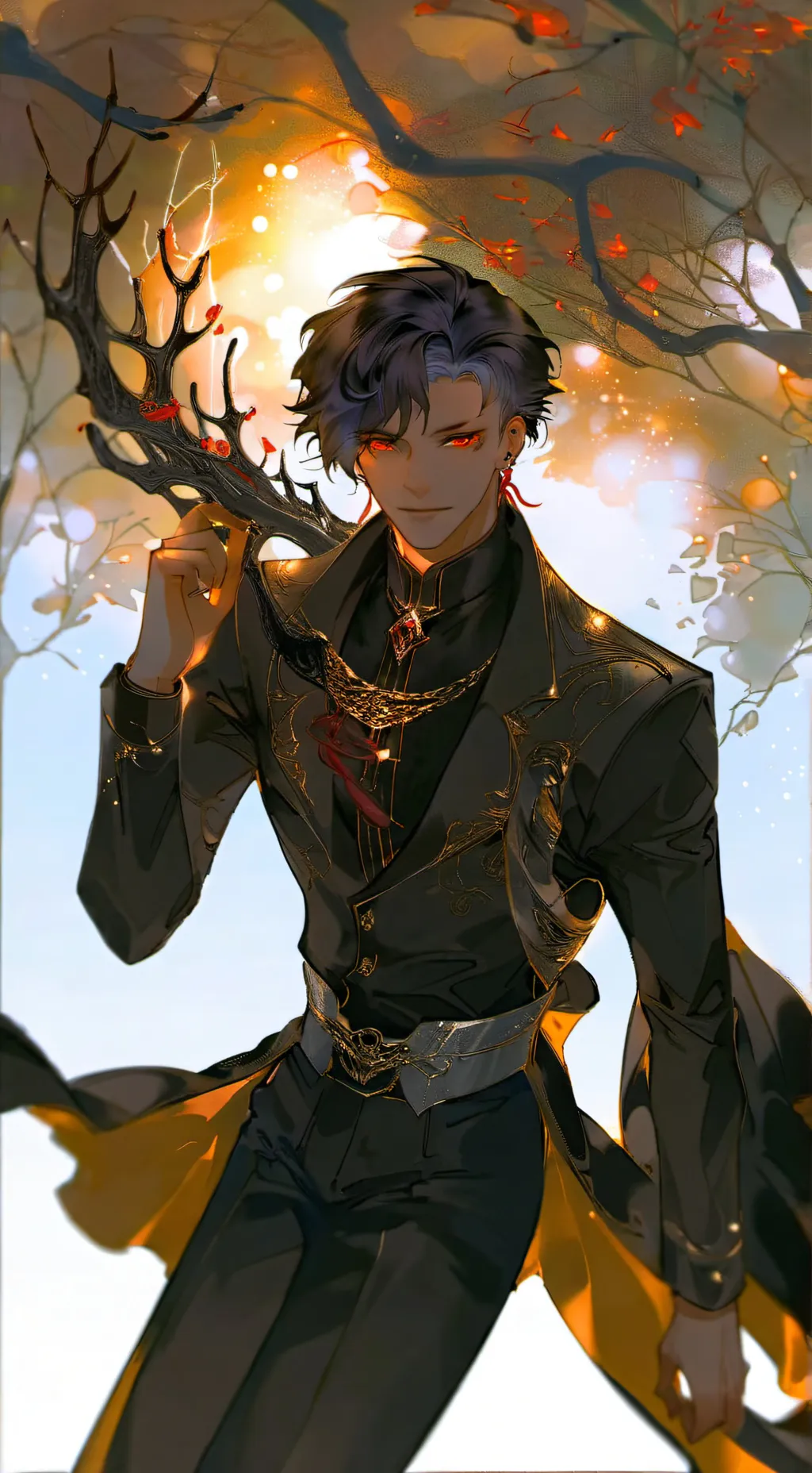 ai character: Falling demon MHA background