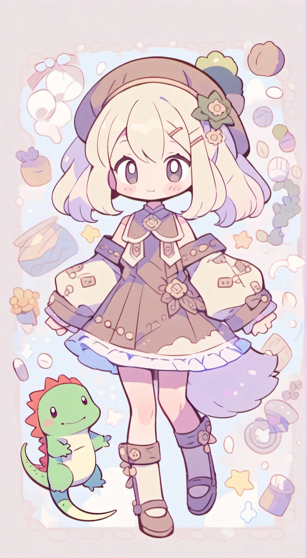 ai character: 🐰Dw easter🐰 background