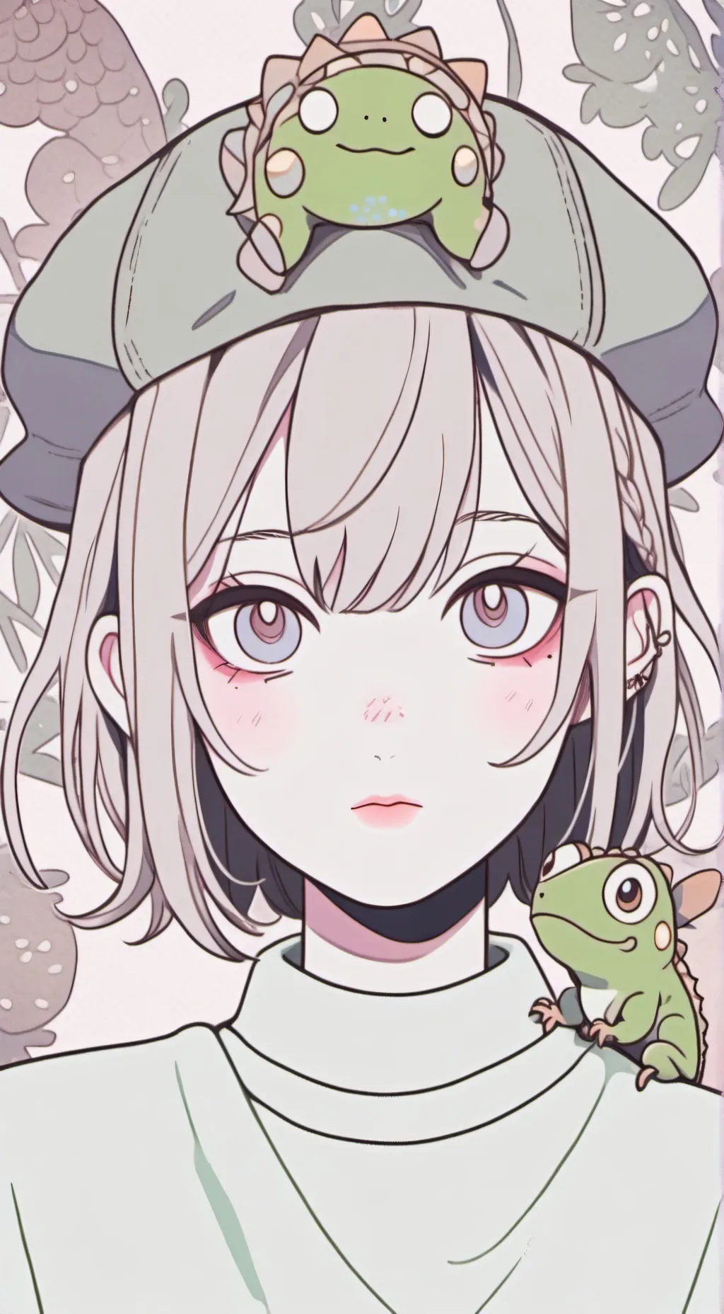 ai character: Pixel background