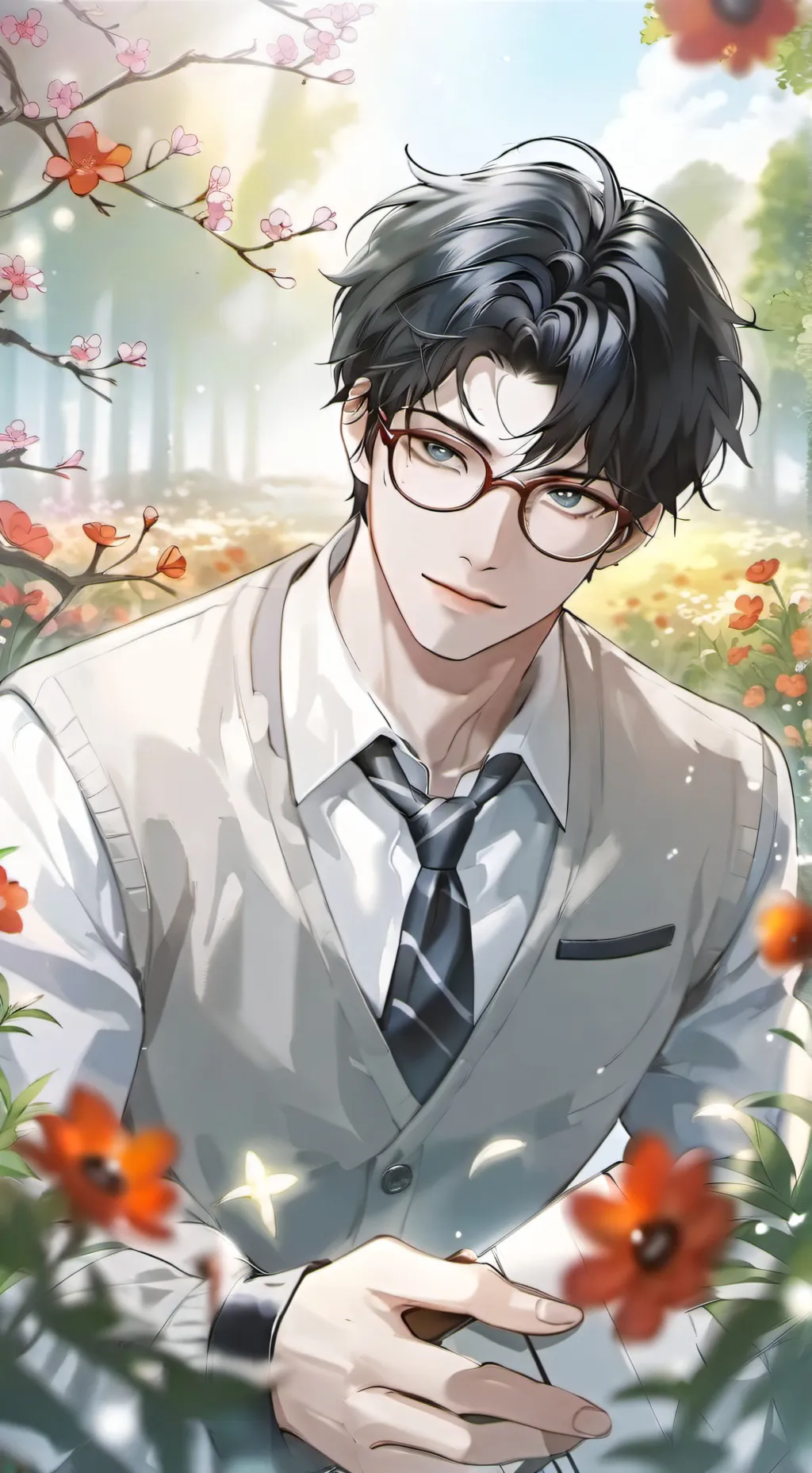 ai character: Kaito Kagura background