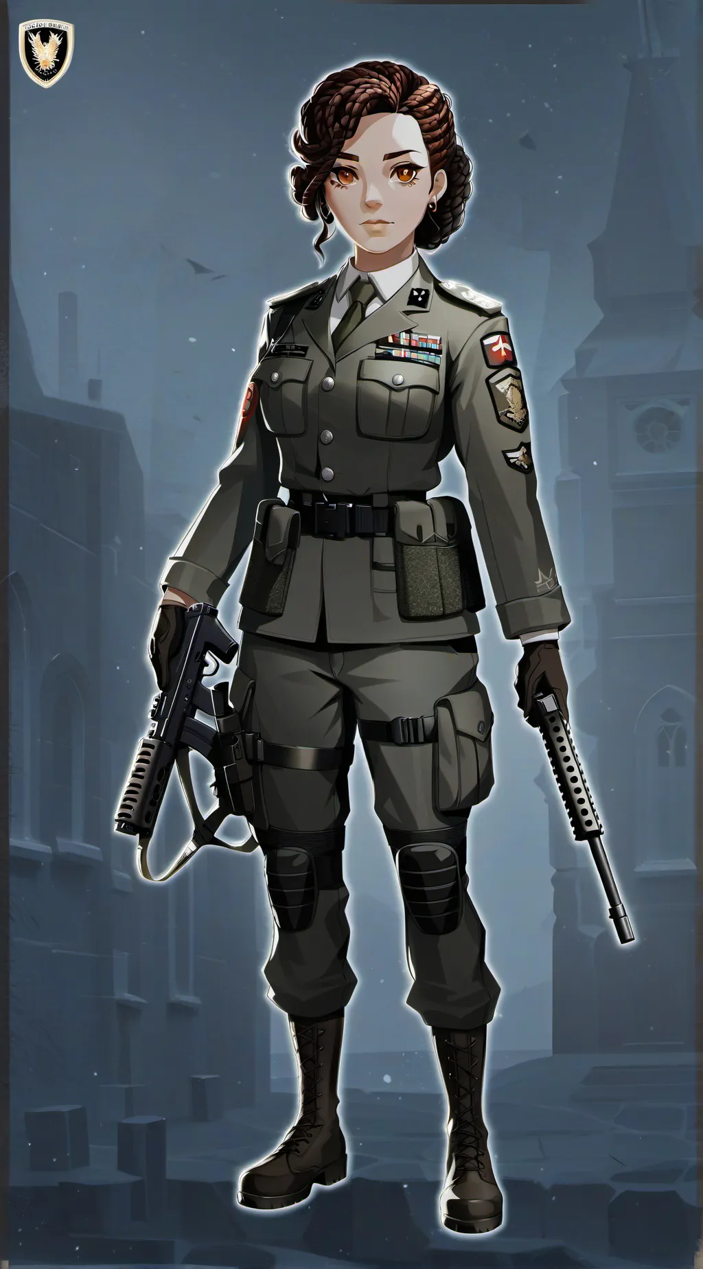 ai character: Ruby Amelia WW II background