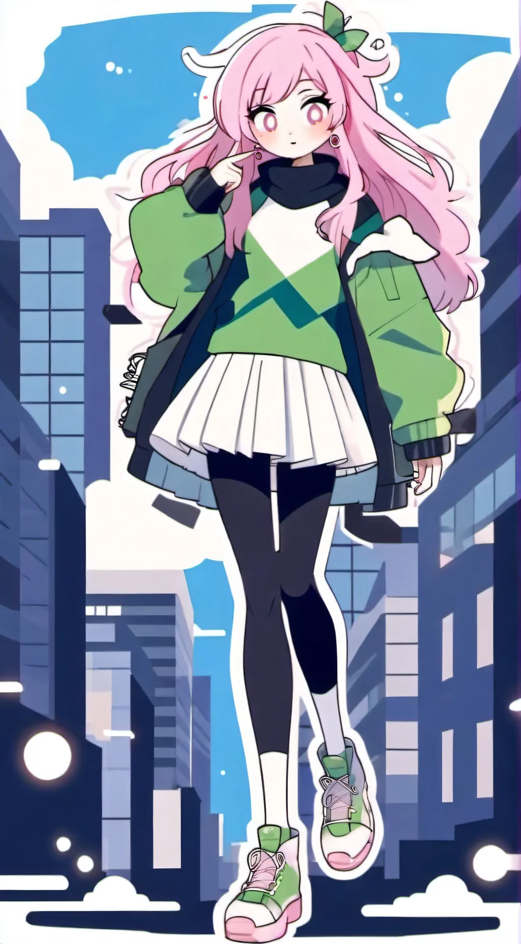 ai character: giant mila background